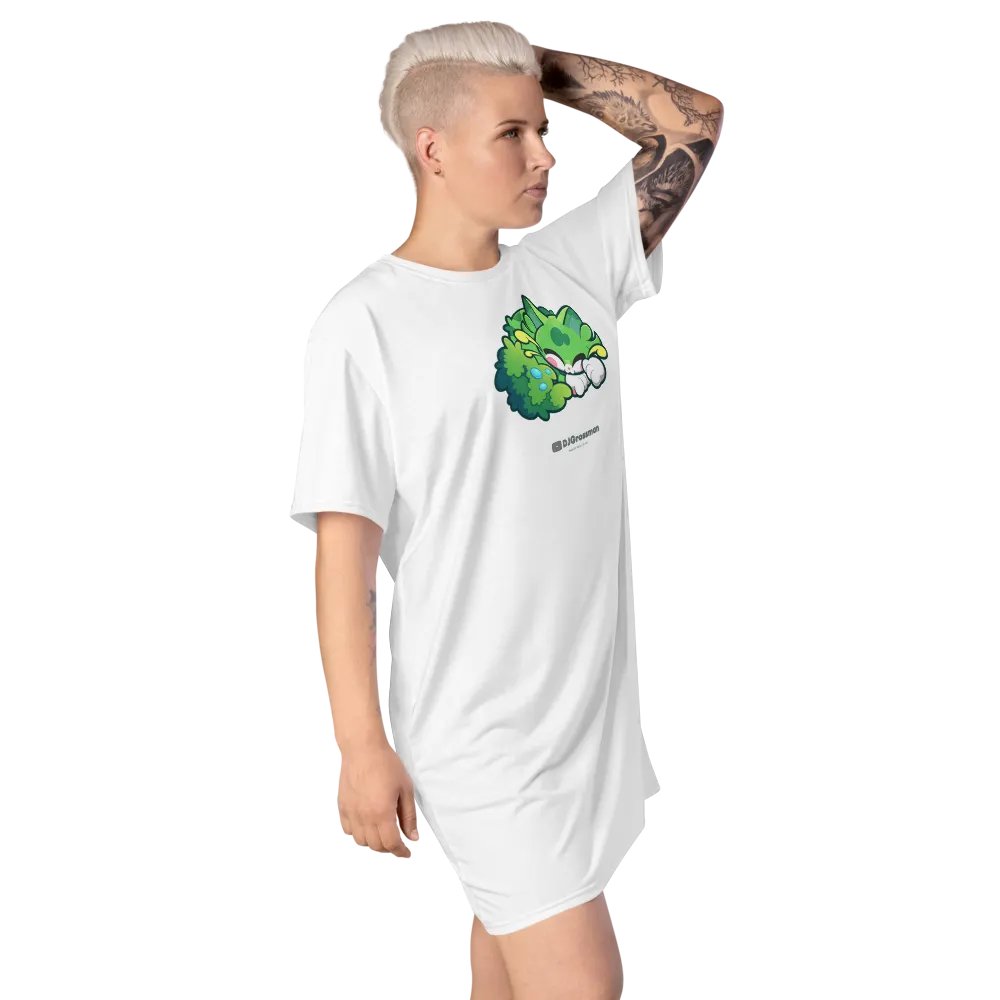 Sleeping Chloe • T-shirt Dress (White) product image (9)
