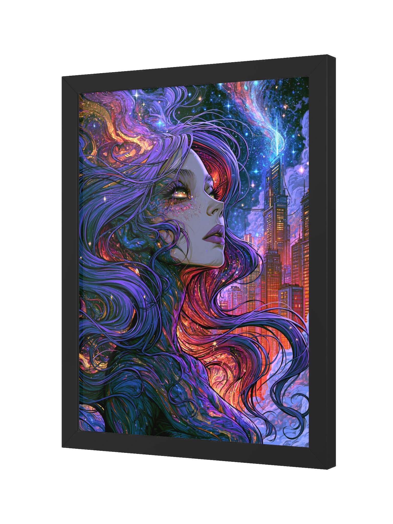 Cosmic Portrait Framed Art Print — Cosmic City Muse product image (6)