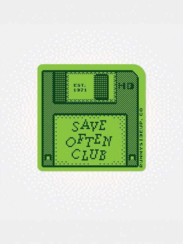 Save Often Club Sticker product image (1)