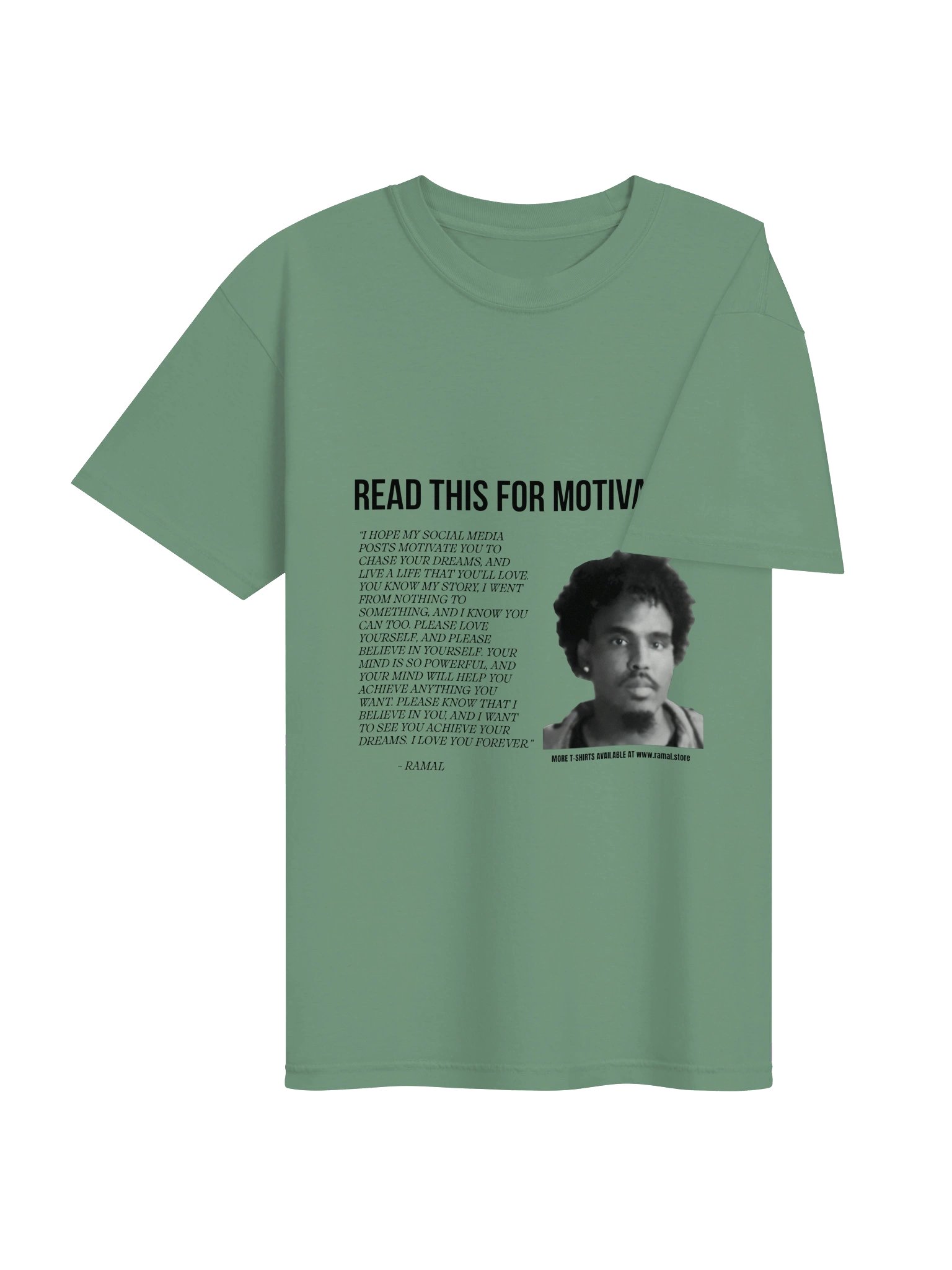 GREEN MOTIVATIONAL T-SHIRT product image (4)