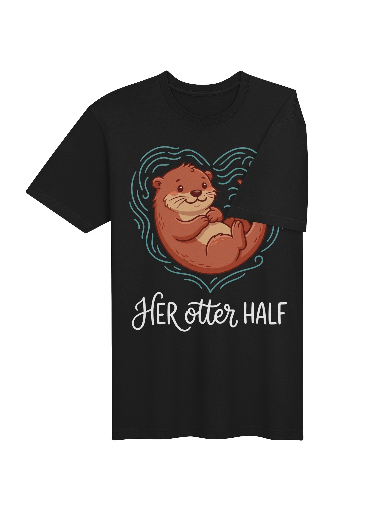 Cute Her Otter Half Couple Shirt - Romantic Valentine's Day Gift for Couples product image (20)