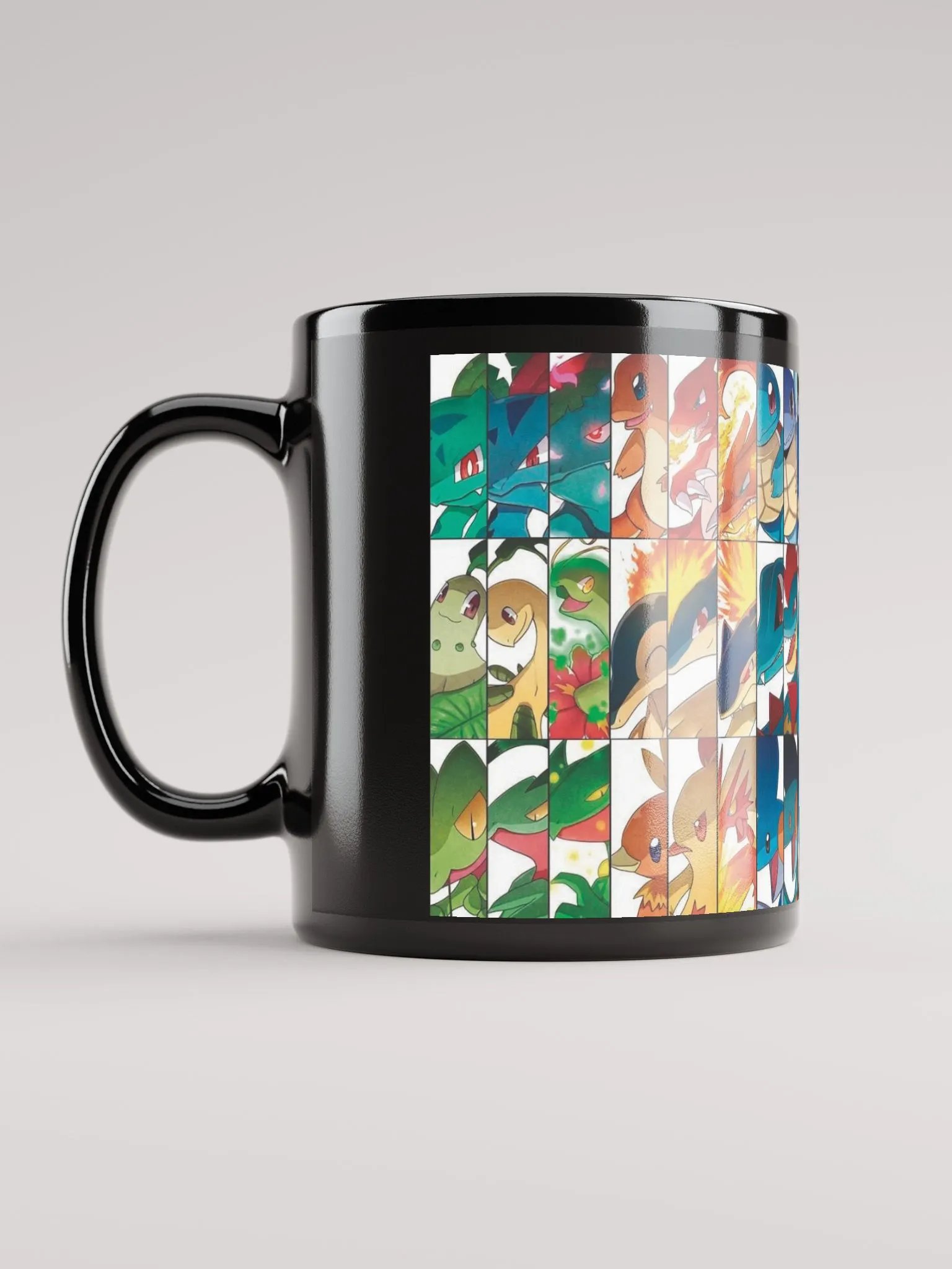 Pokémon Black Glossy Mug – Perfect for Pokémon Lovers! product image (12)