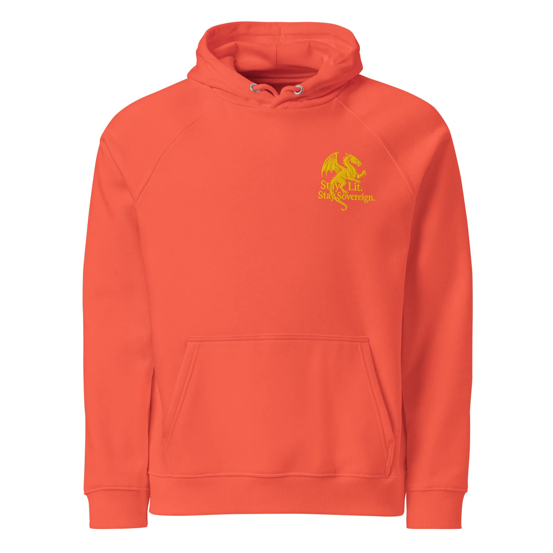 100% Cotton (Embroidered Edition) 👑 Stay Lit – Gold Dragon Pullover Divine blood. Solar flame. Unshakable code. product image (13)