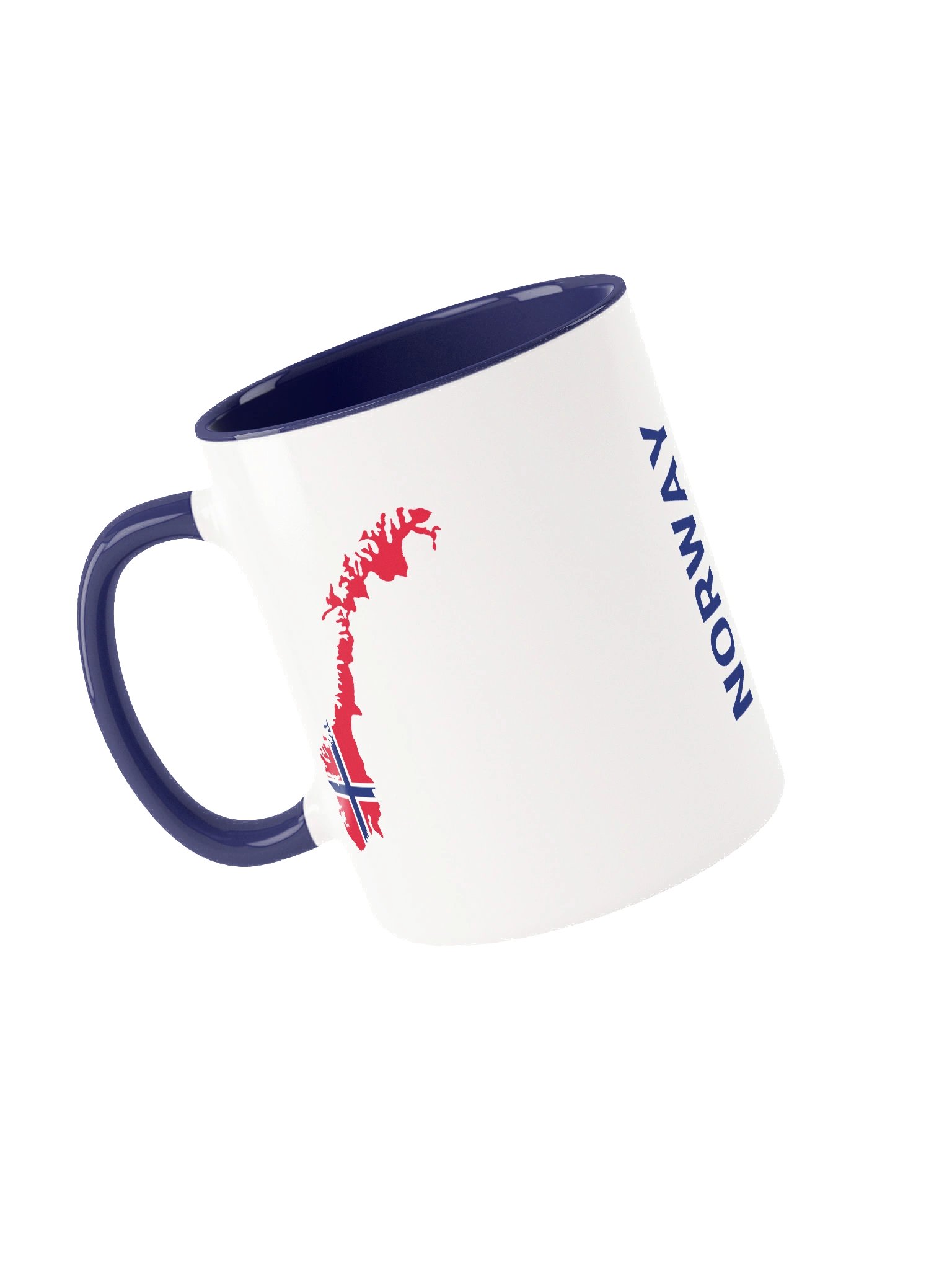 Norway 2026 World Cup Flag Mug - Norway Soccer Fan Coffee Cup - Premium Two-Tone Ceramic Mug product image (3)