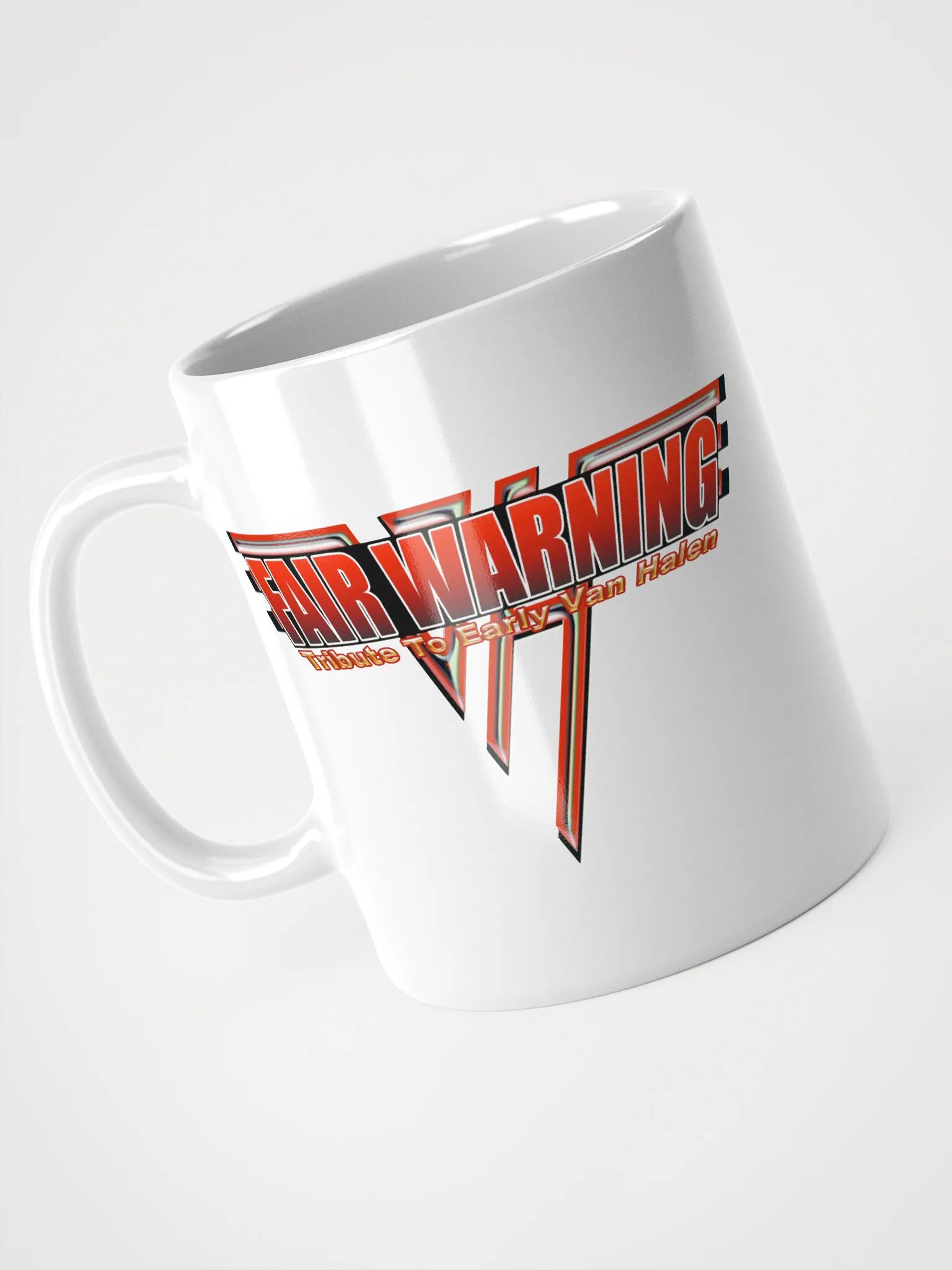 Fair Warning Band White Coffee Mug product image (9)