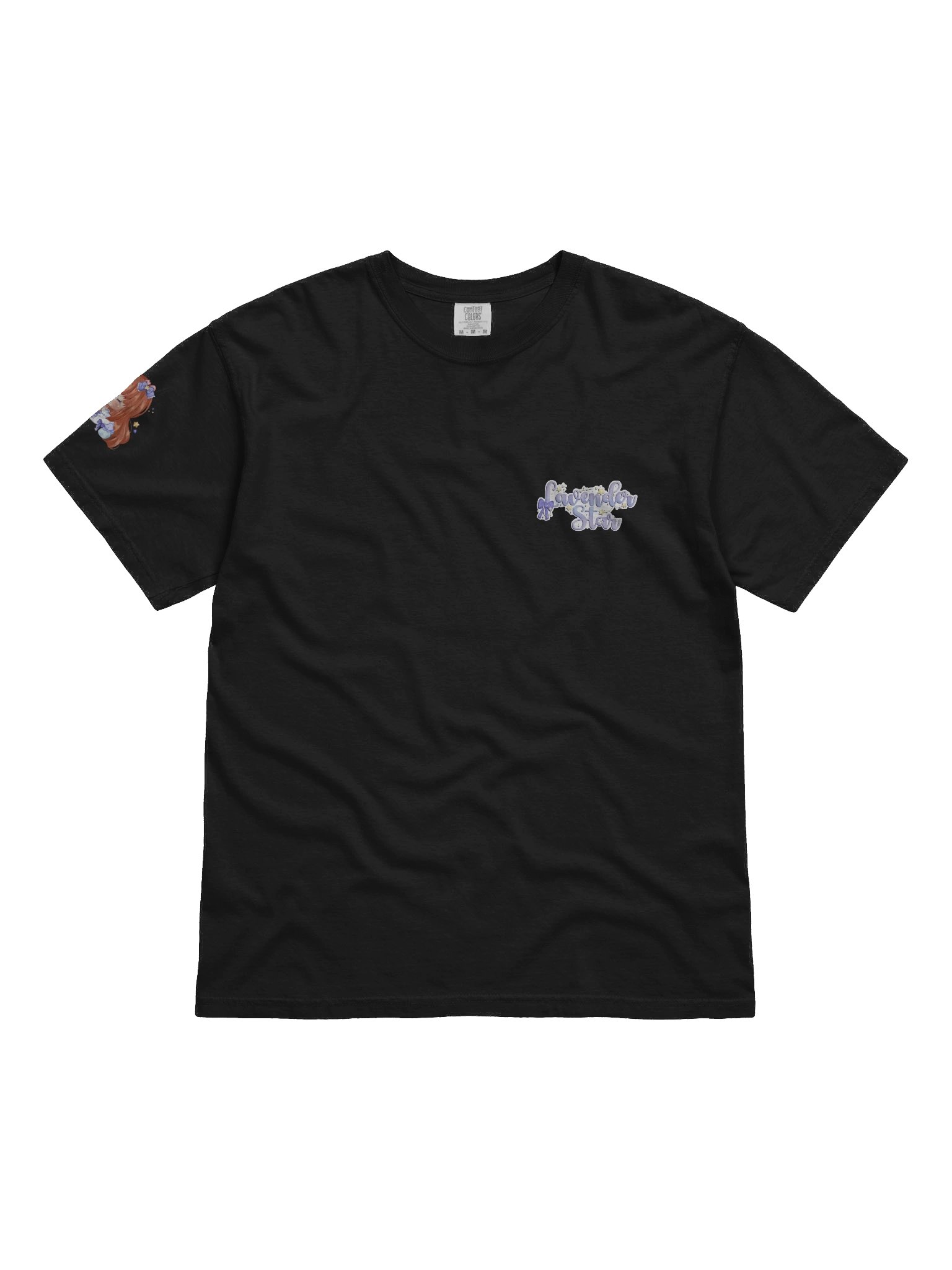 Lavender Star T-Shirt in Black product image (2)
