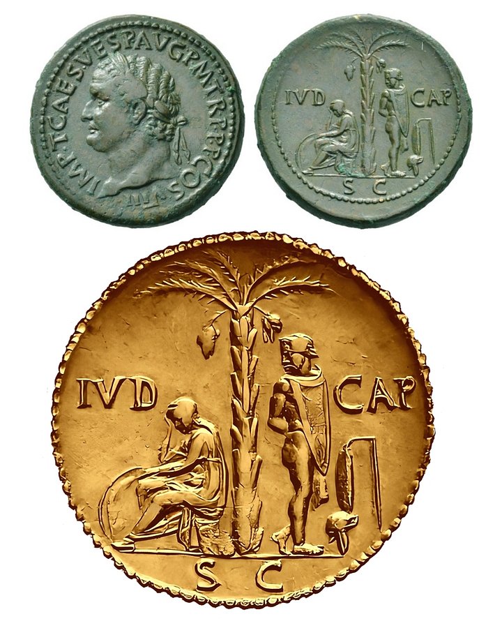 IVDAEA CAPTA Judaea Israel Roman Conquest Authentic Art AD 71, T-Shirt product image (2)