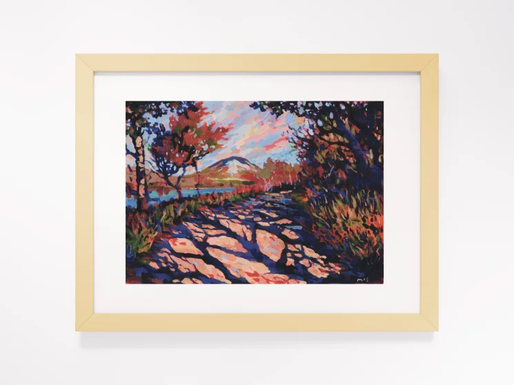 250809 Mount Errigal Poster Print. Framed product image (10)