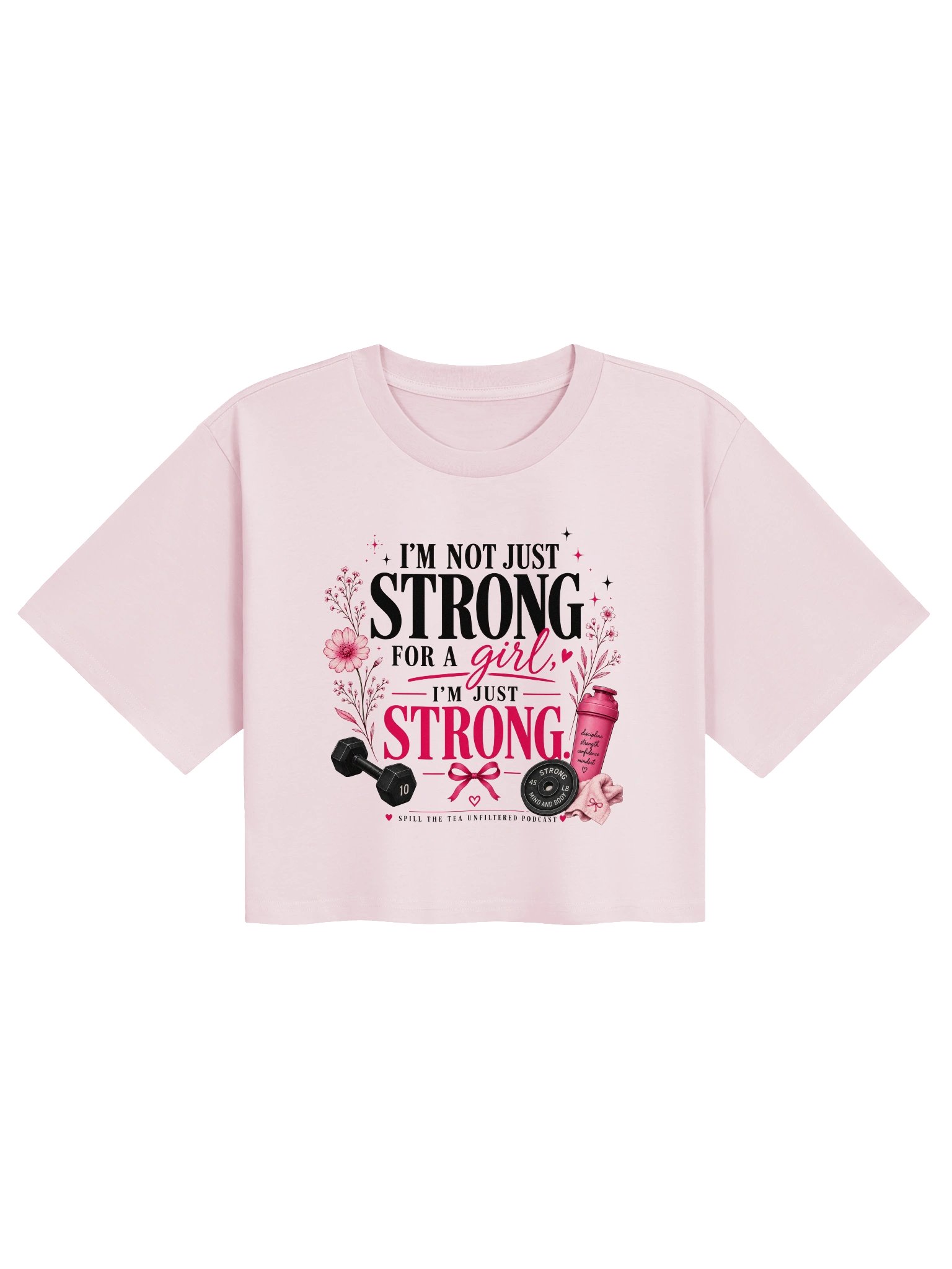 Strong for No One, Just Strong Crop Tee product image (2)