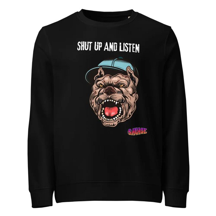Savage Dog Teal Cap Sweatshirt product image (1)