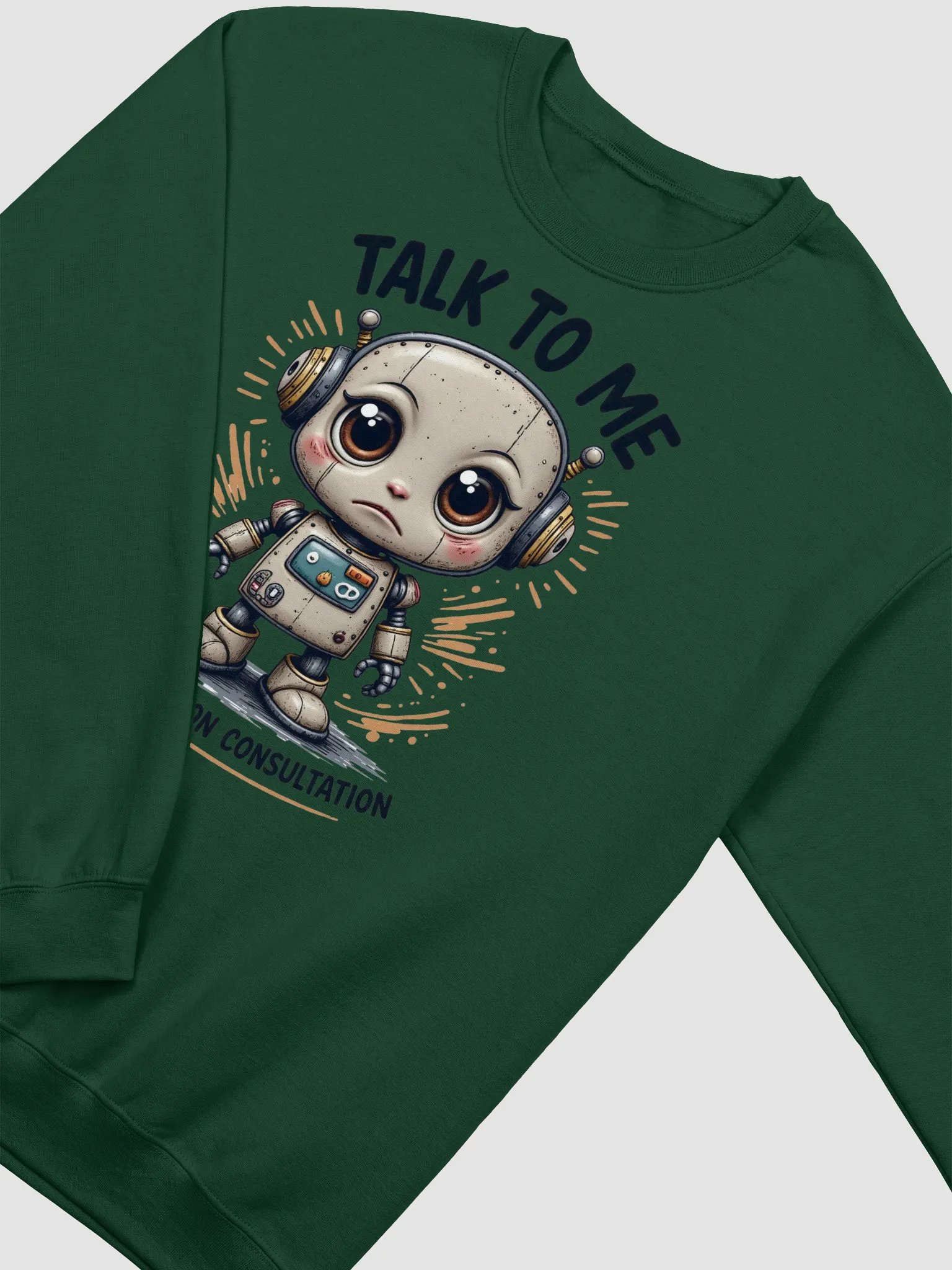 Sad Lonely Robot Crewneck Sweatshirt product image (22)