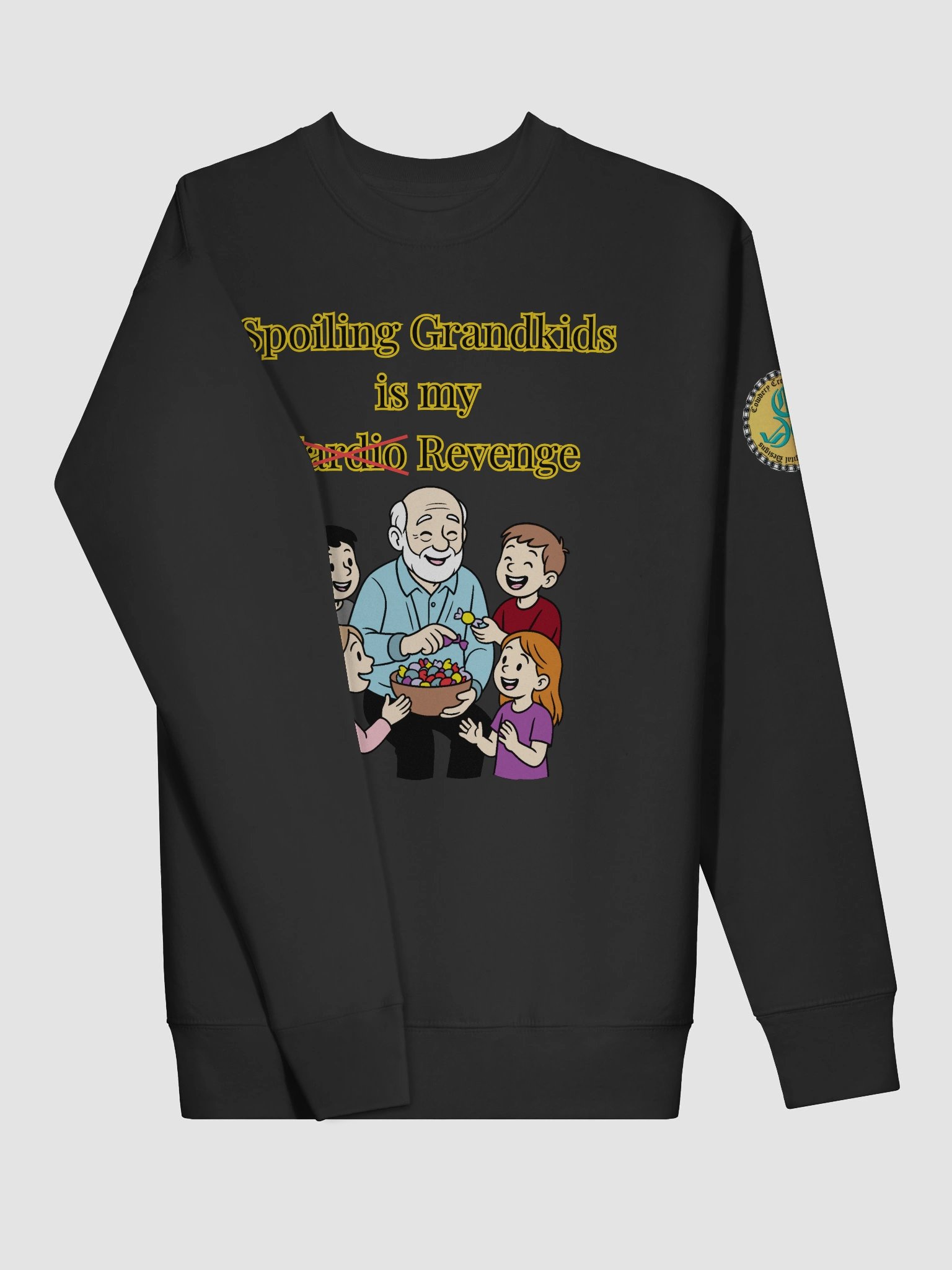 Spoiling Grandkids is my Cardio (Male) Cotton Heritage Premium Sweatshirt product image (3)