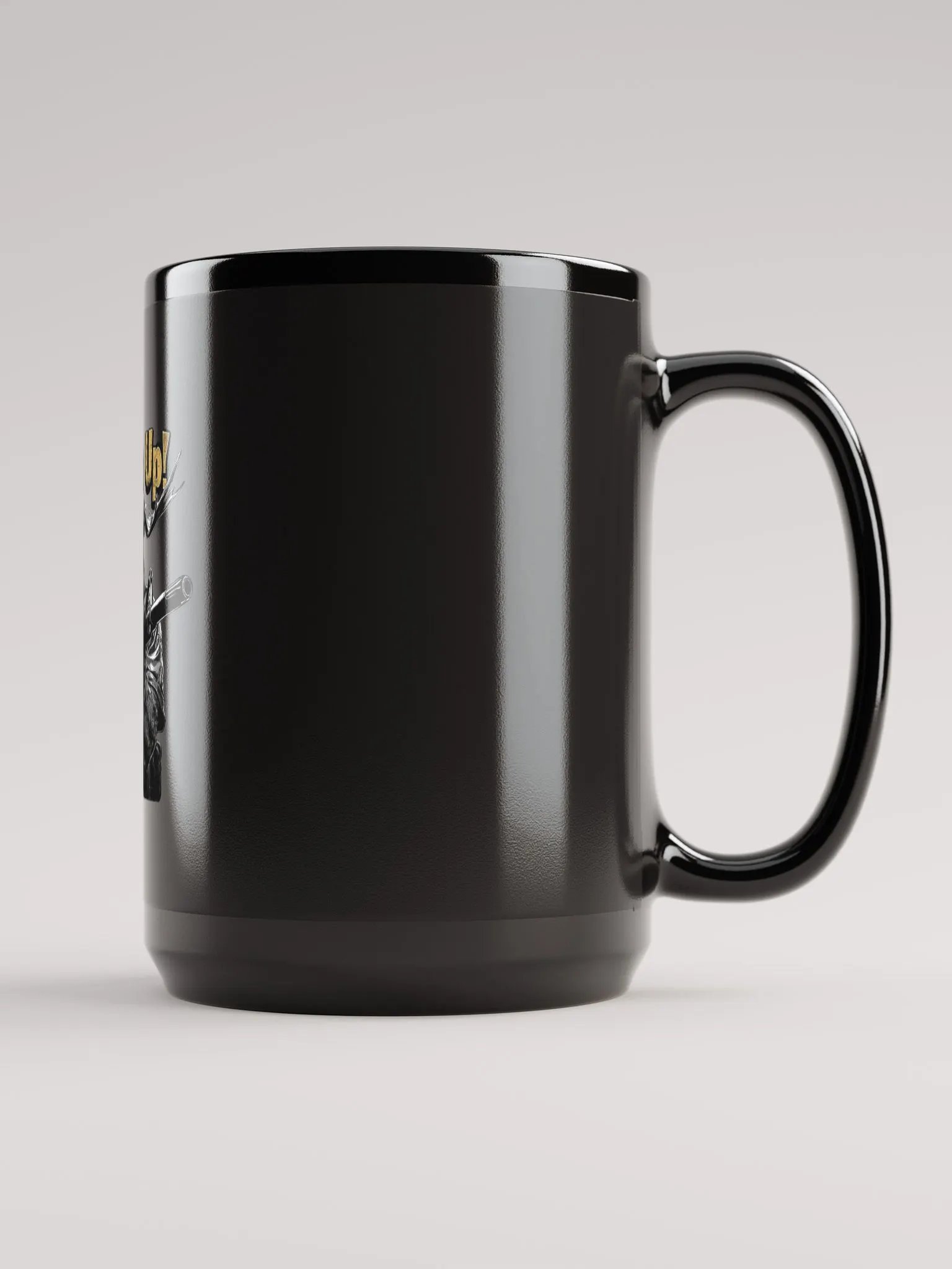 Antlers Up! Moose PMC Coffee Mug (Black) product image (1)