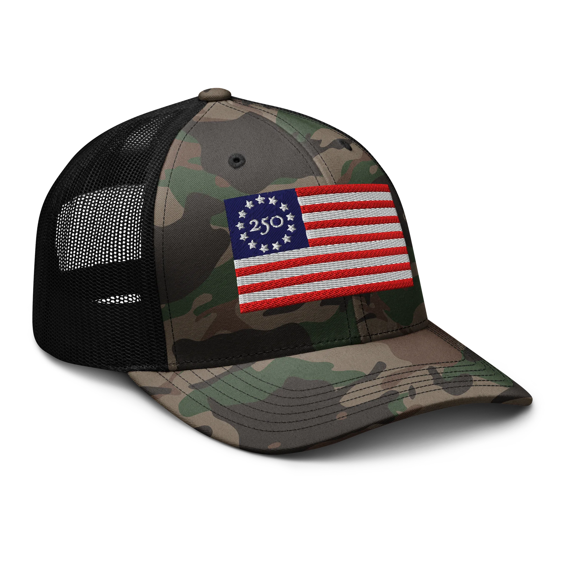 UnR 250 Years of Freedom Camo Trucker Hat product image (6)