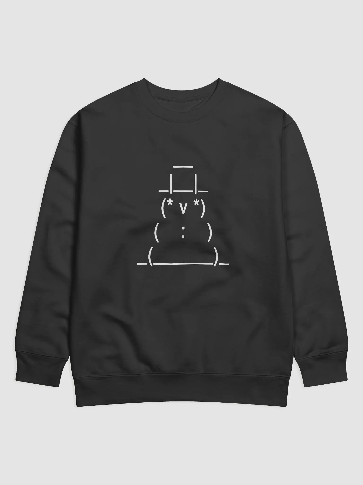 ASCII Art Snowman Sweatshirt product image (1)