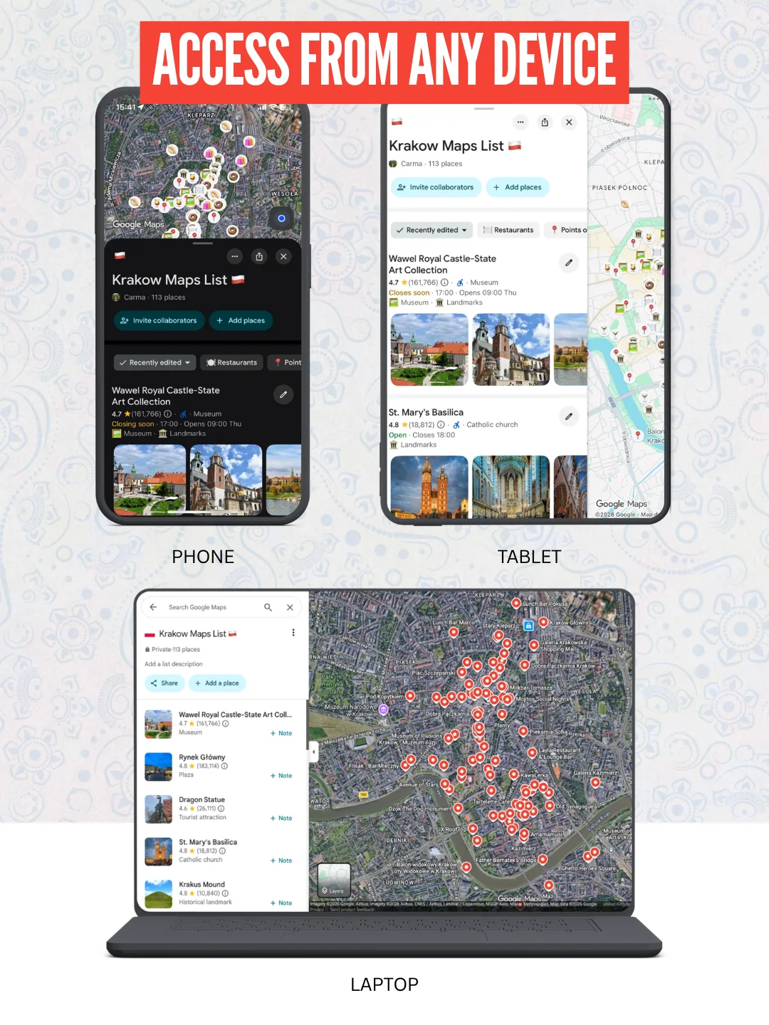 Krakow Cheat Sheet + Free Google Maps List (110+ LOCATIONS) product image (5)