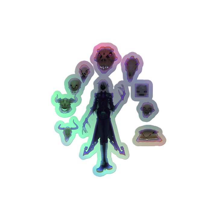 Holographic Meat Puppet + Skull Swarm Sticker product image (2)