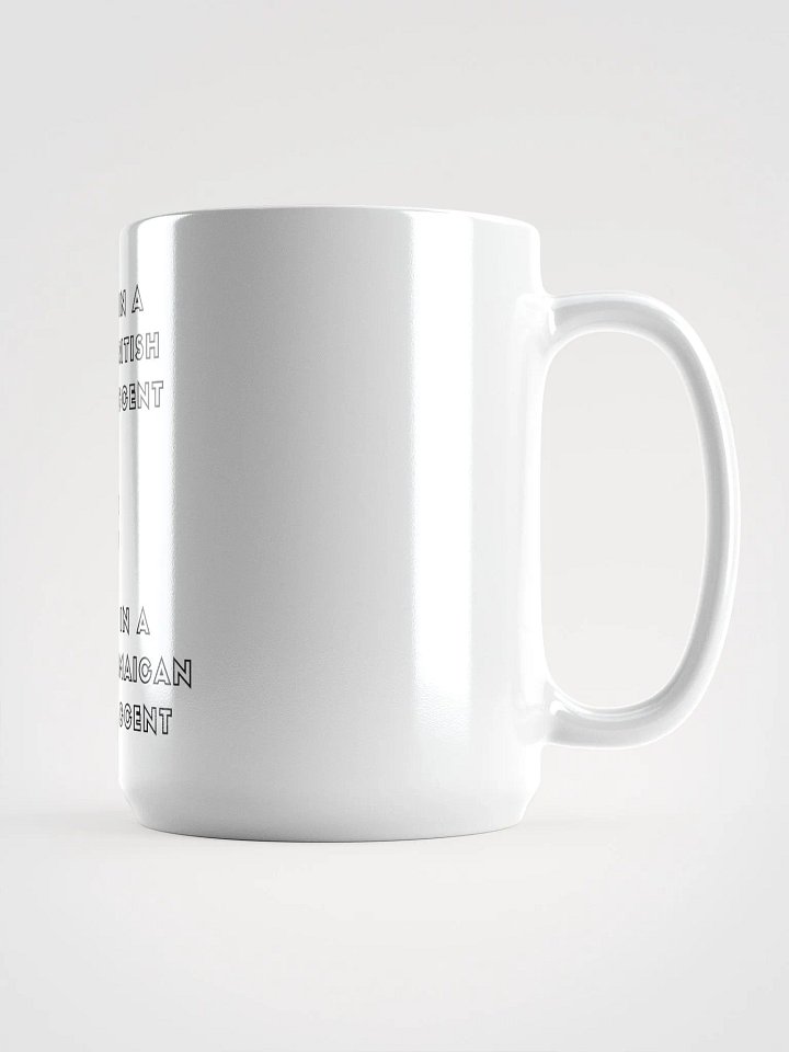Beer Can Bacon - British and Jamaican Accents Humor Mug product image (1)