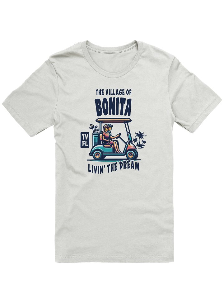 The Village of Bonita TV FL Golf Cart Design T-Shirt product image (5)