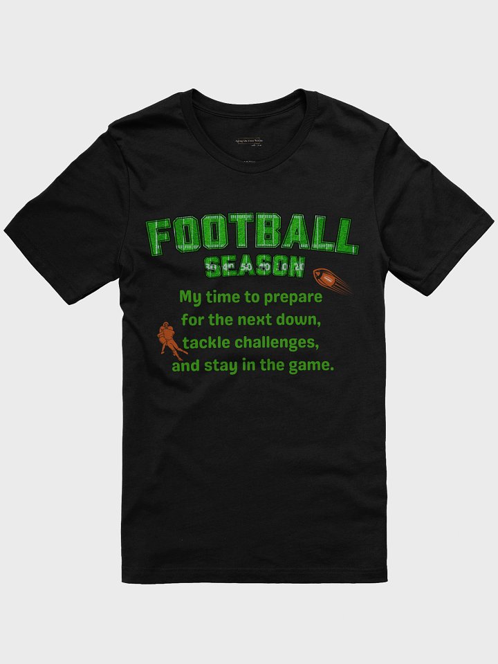 Football Season – Next Down Mindset Reflective T-Shirt (Black) product image (1)