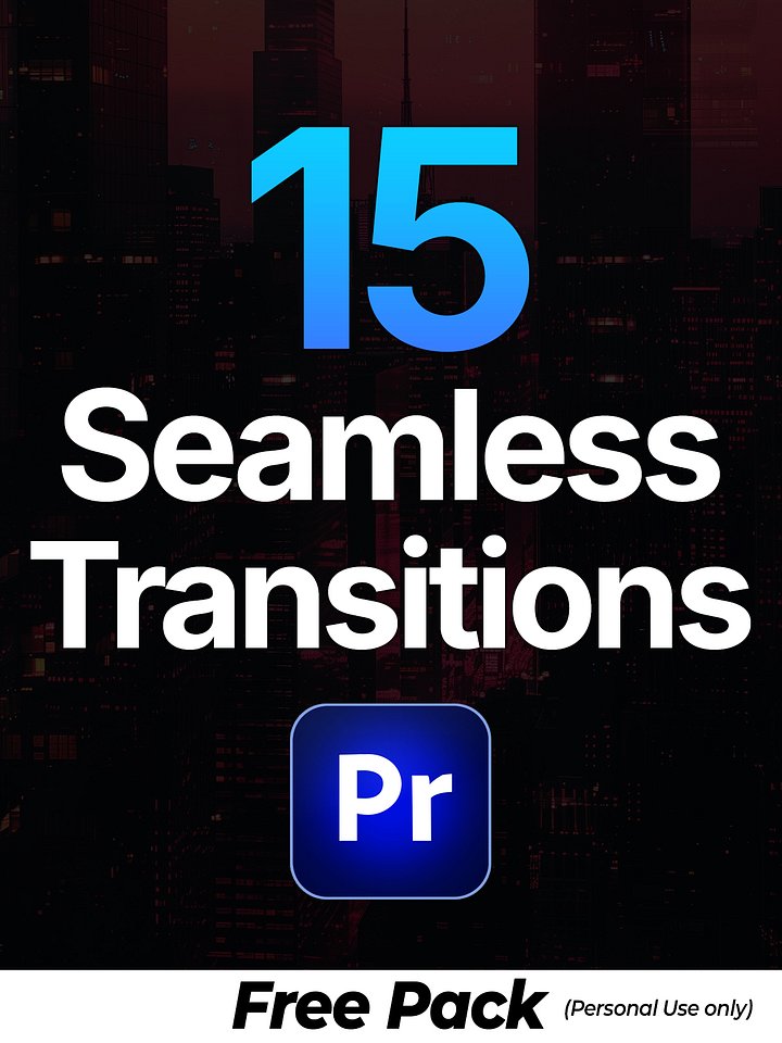 15 Free Seamless Transitions - Premiere Pro product image (1)