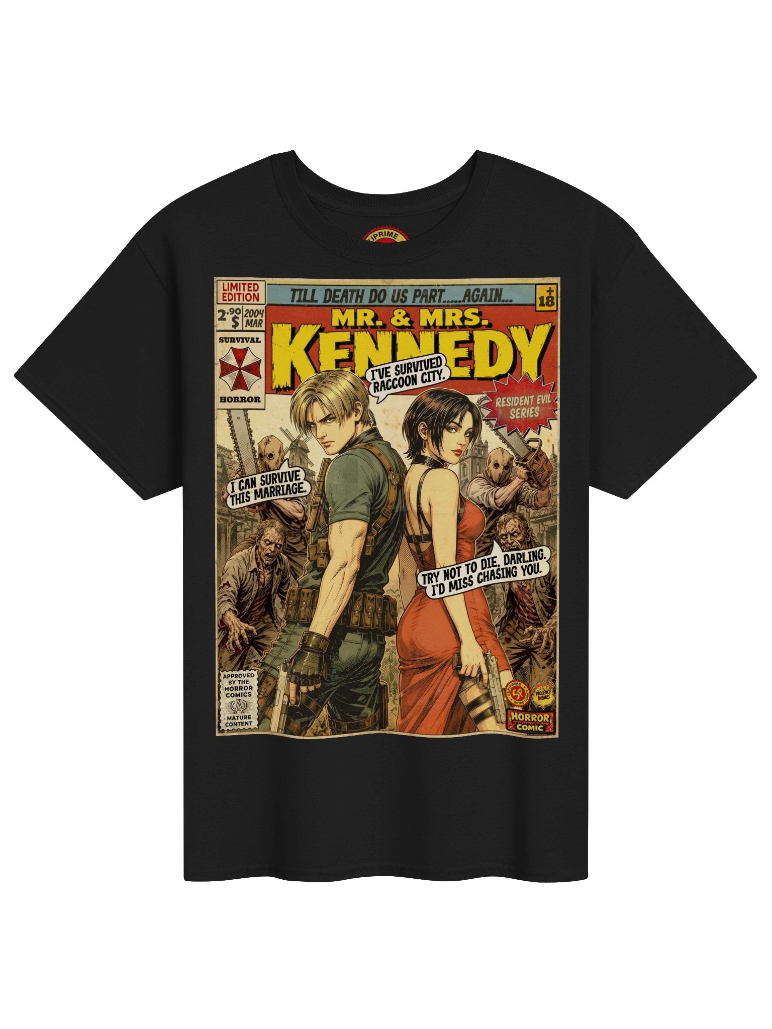 Ada & Leon Comic Art Gaming T-Shirt product image (1)