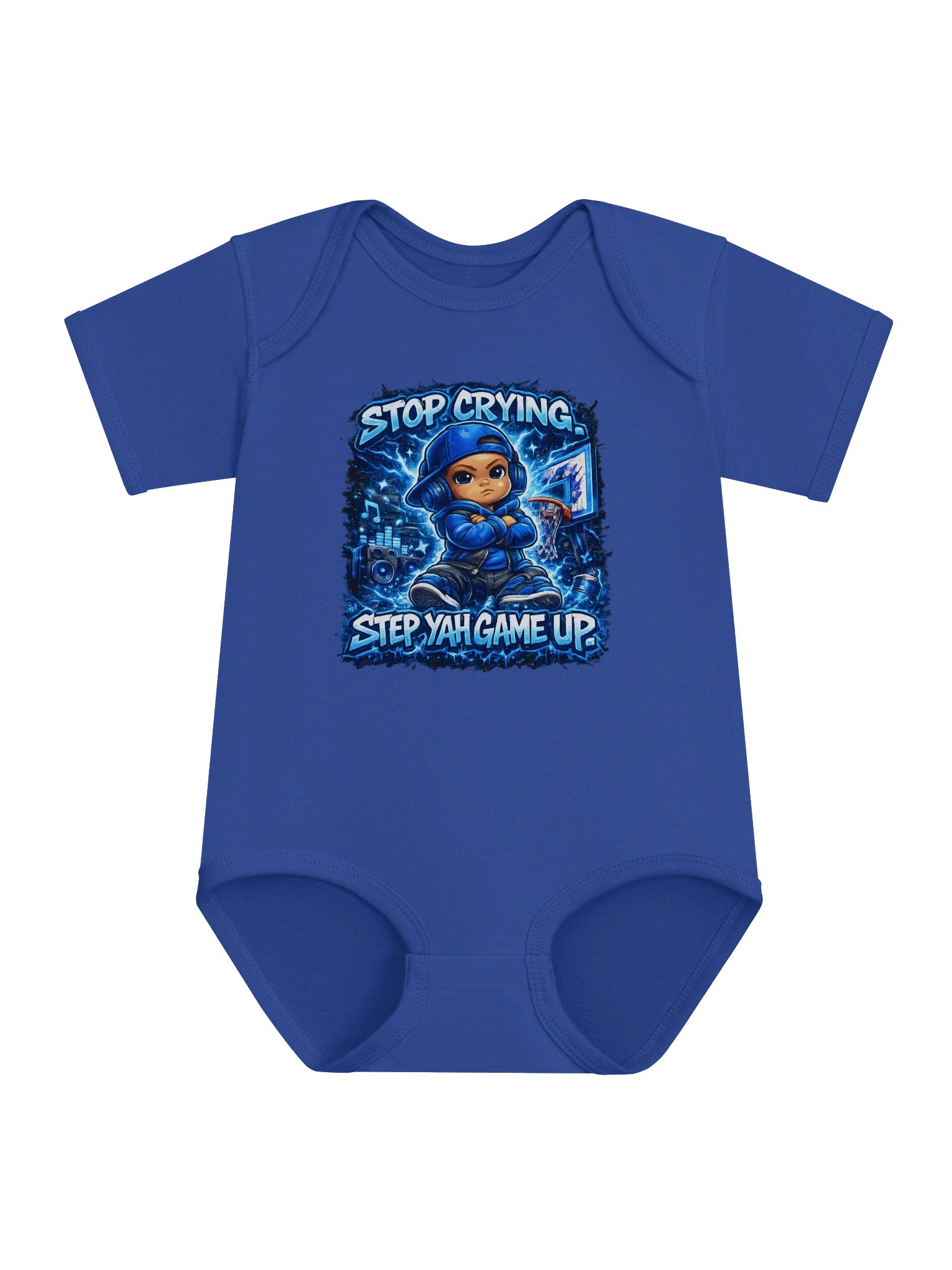 StepYahGameUp — Stop Crying. Step Yah Game Up. | Baby Onesie product image (3)