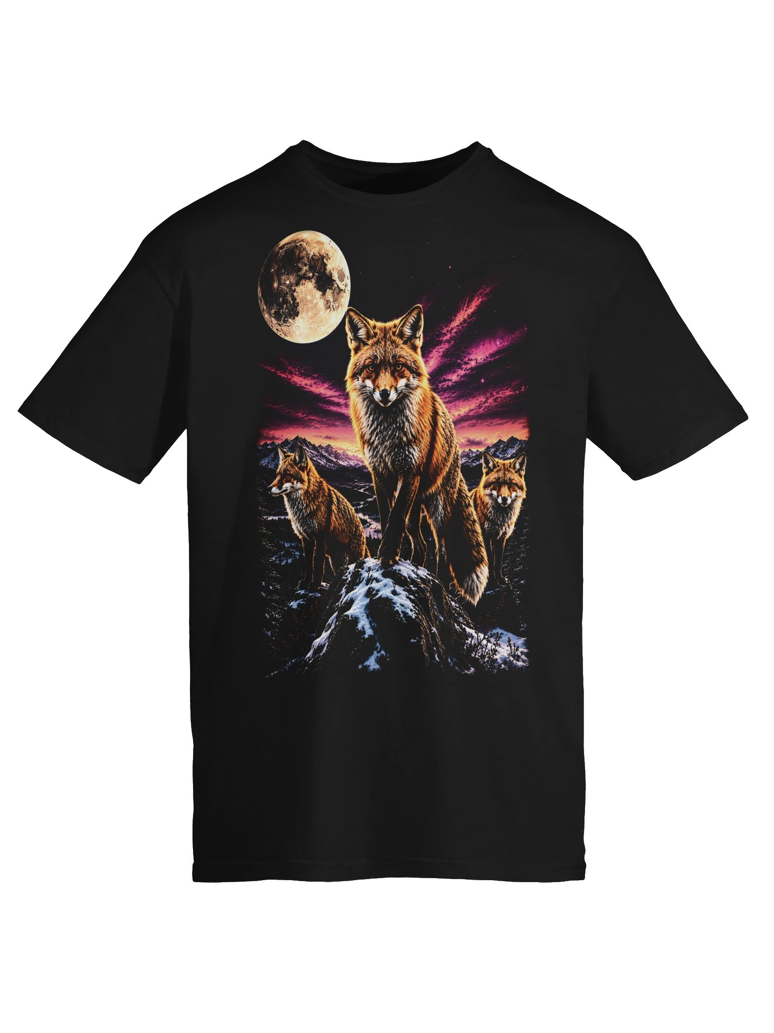 Red Fox Howling Moon Tshirt | Legendary Wildlife Shirt product image (4)