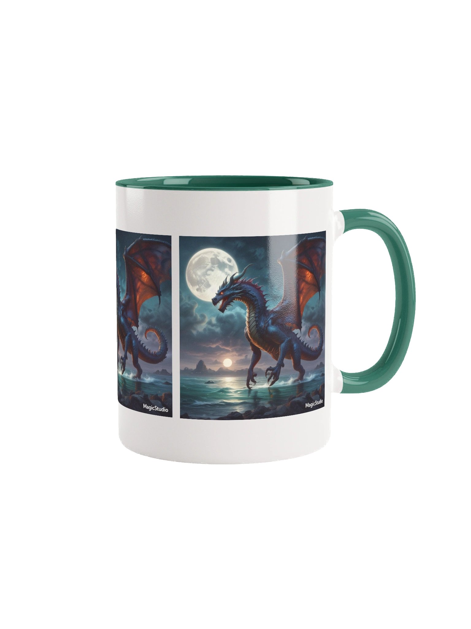 Mystical Dragon Moon Ceramic Mug product image (2)