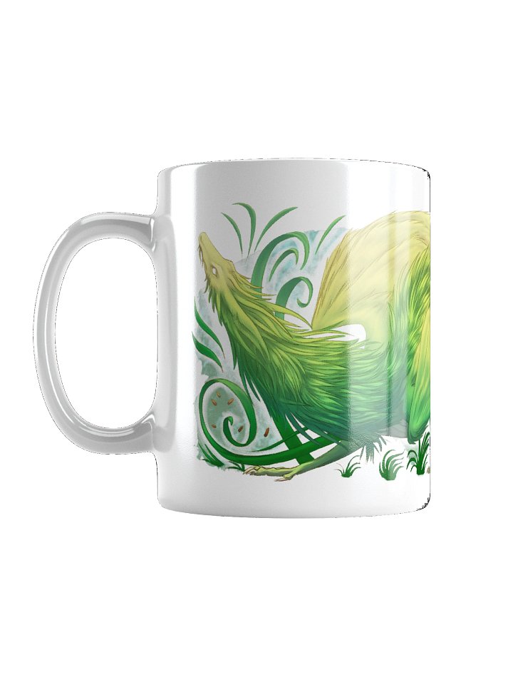 White Grass Dragon Ceramic Mug product image (1)