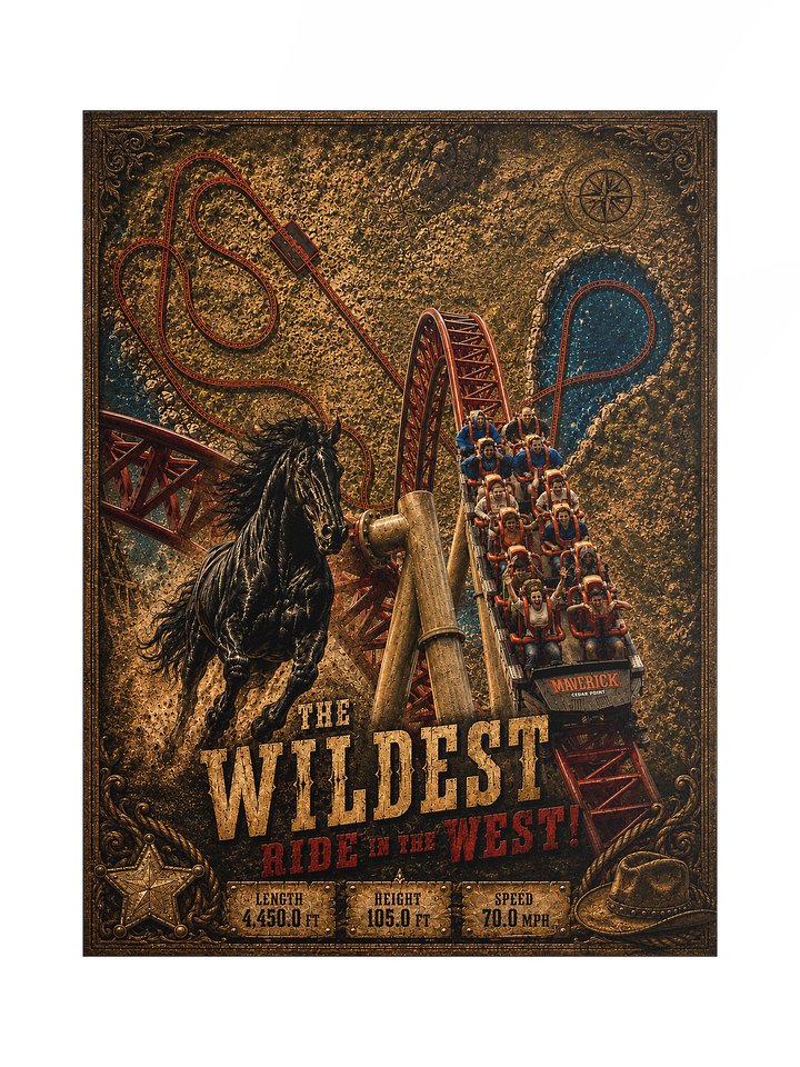 Maverick — Wildest Ride in the West Poster | 18x24" product image (1)
