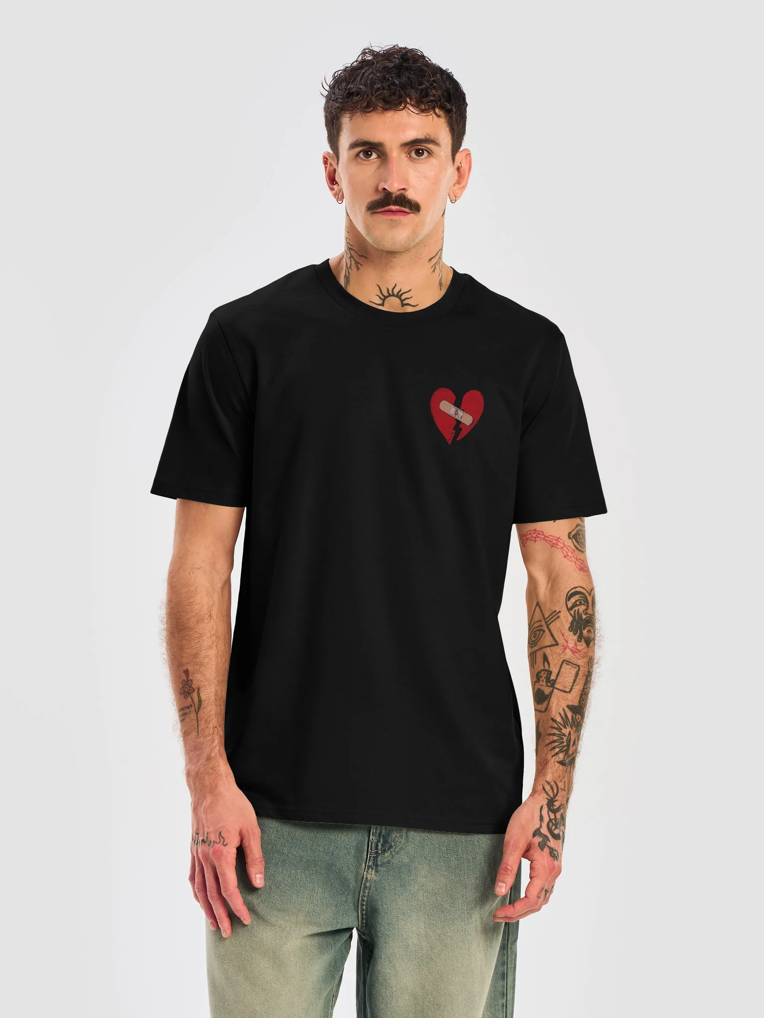 Broken Heart Bandage Graphic Tee product image (10)