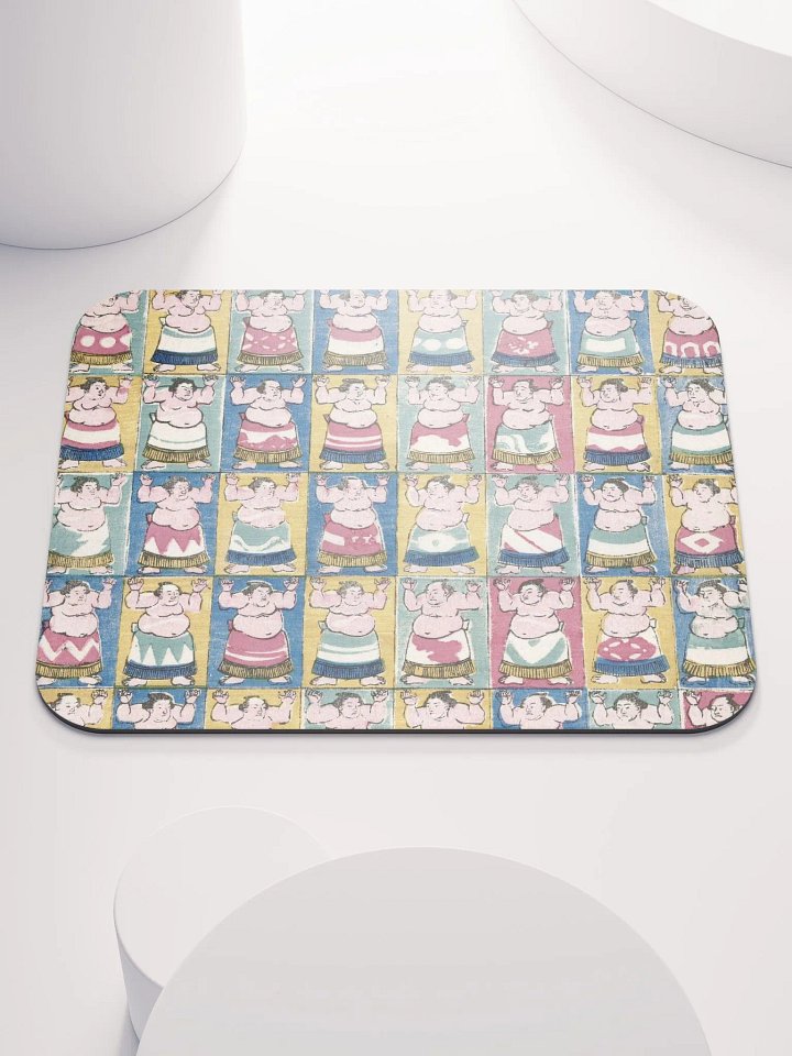 Sumo Wrestlers Mouse Pad product image (1)