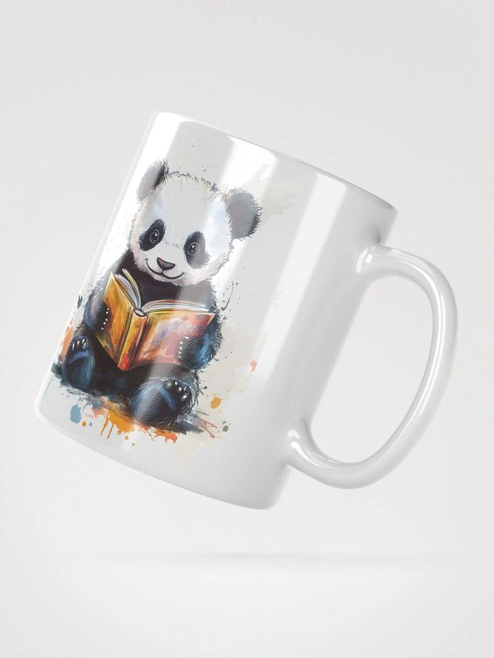 Colorful Baby Panda Reading Mug product image (6)