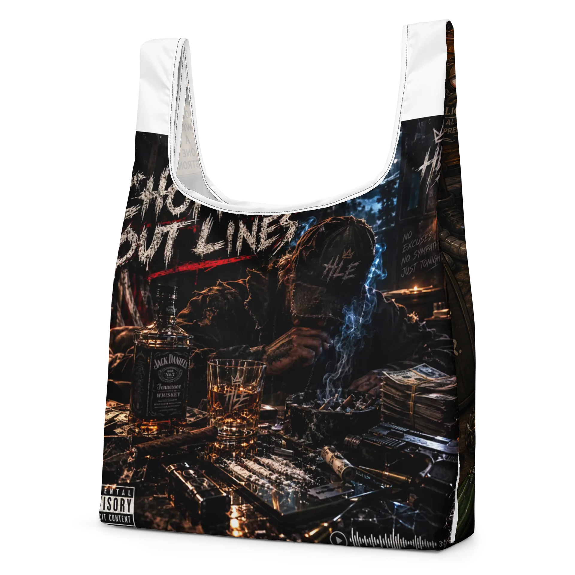 Shopping Lines Gritty Music Cover Tote product image (2)