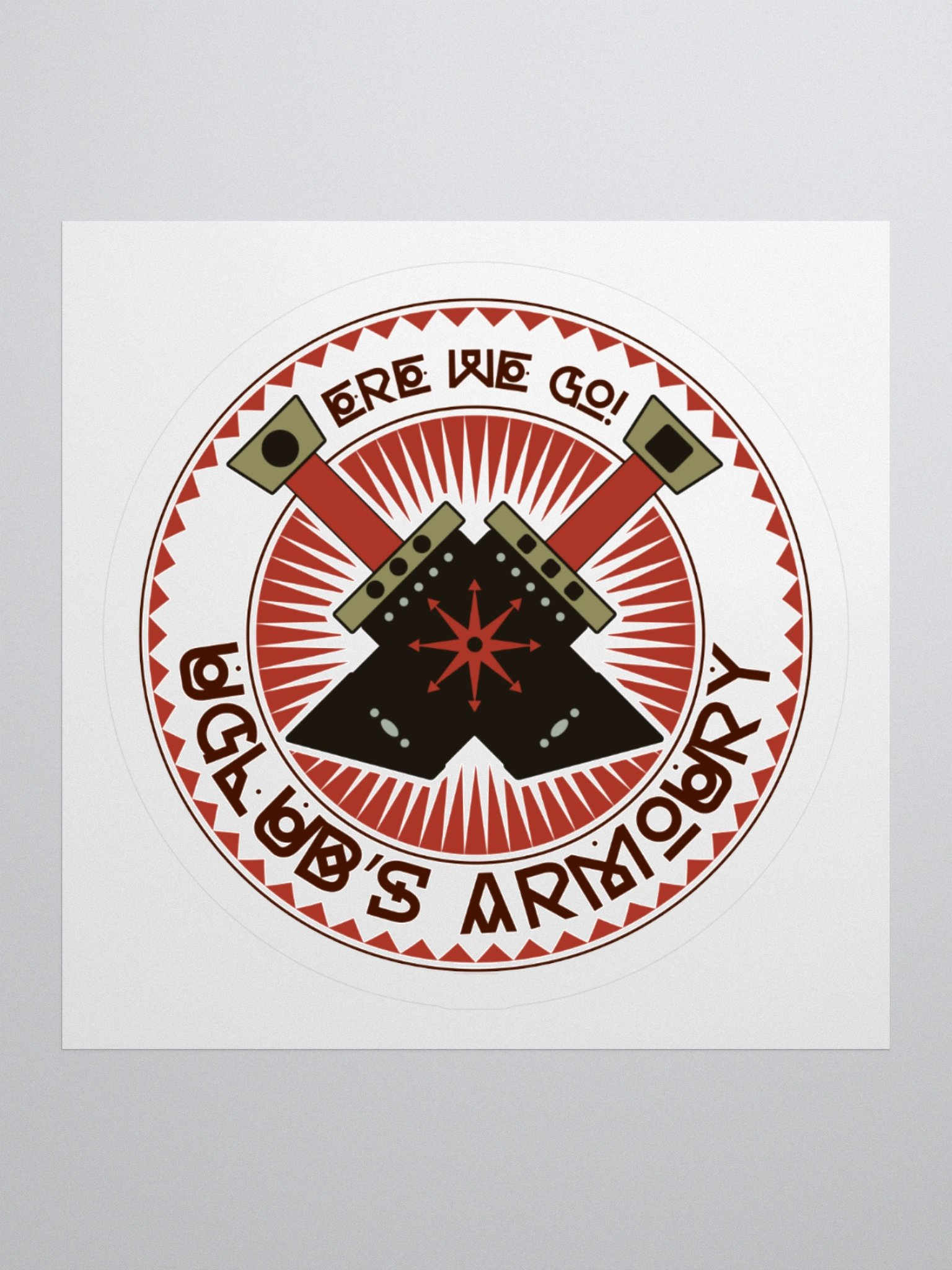Uglub's Armoury Logo Sticker product image (1)