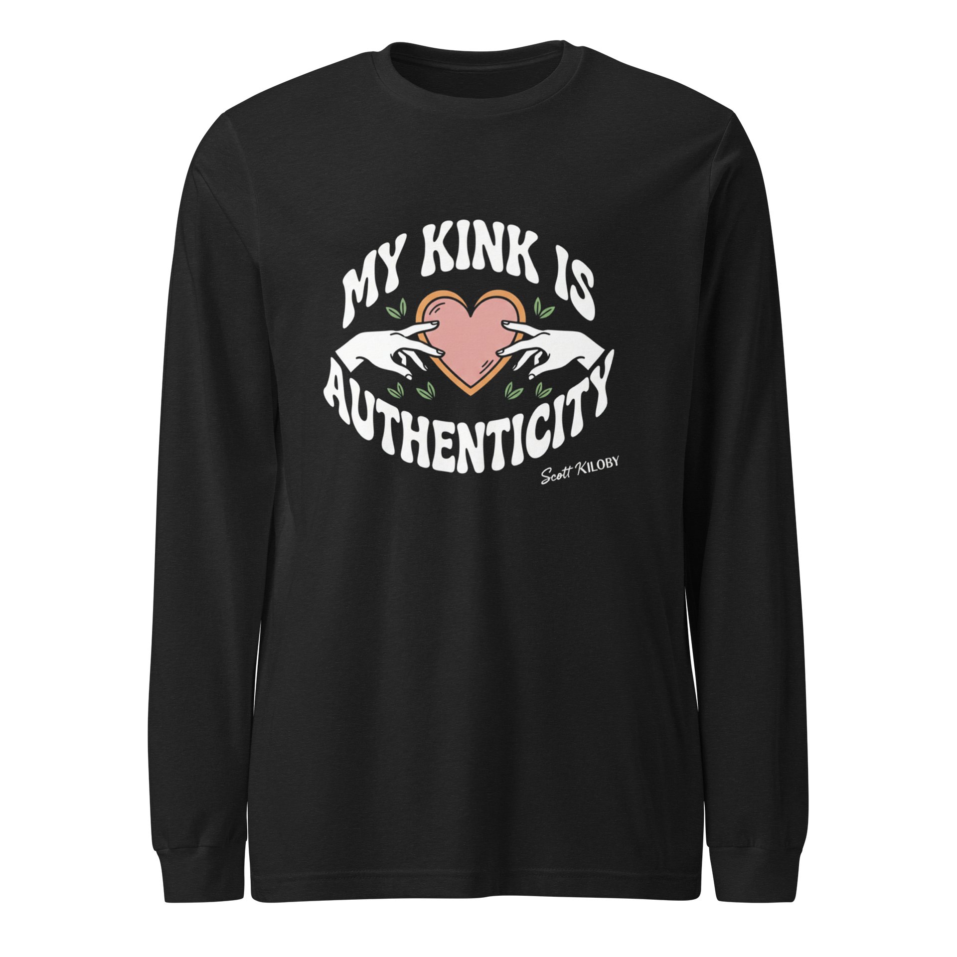 “My Kink Is Authenticity” Black Supersoft Long Sleeve T-Shirt product image (1)