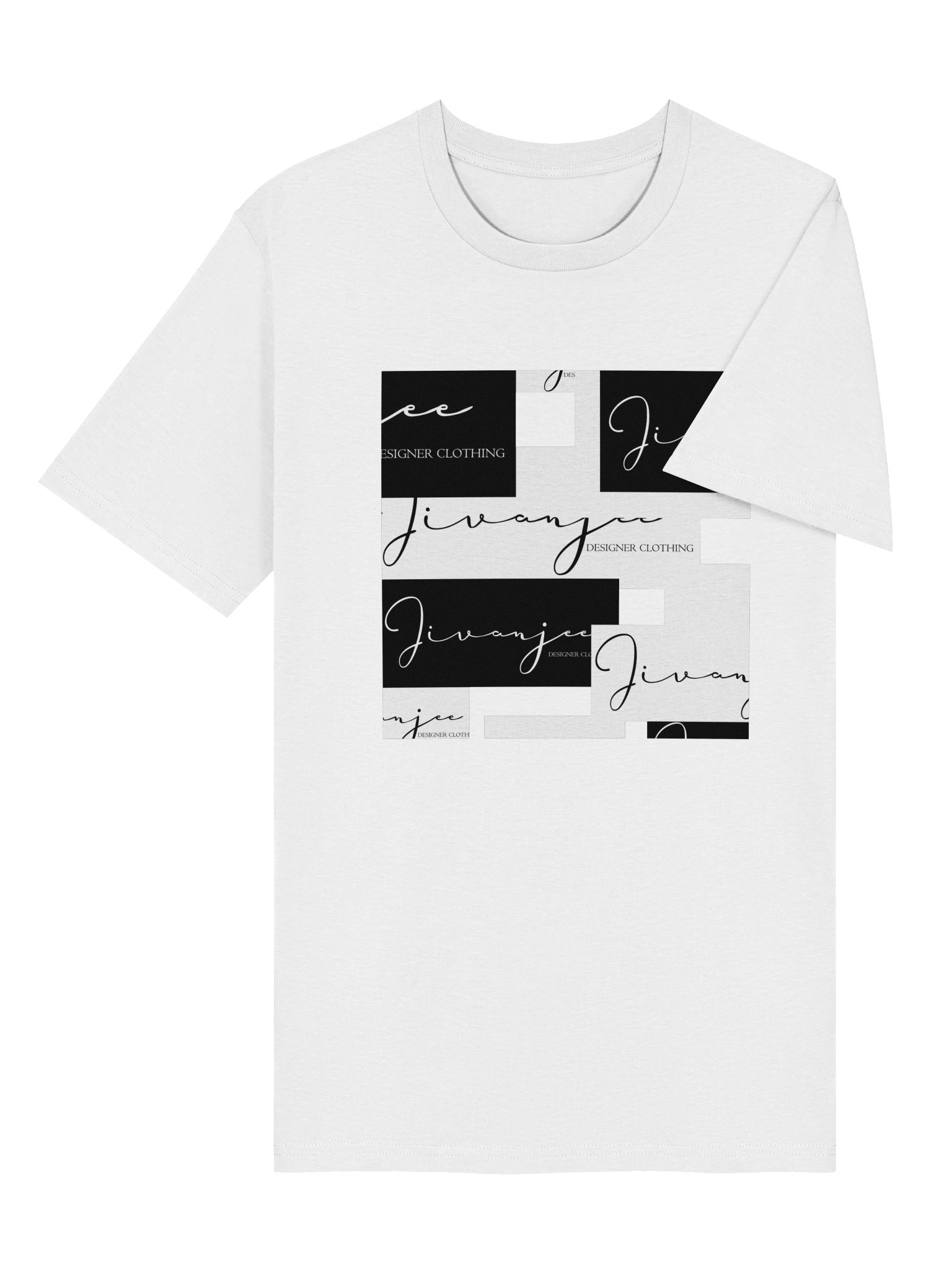 Jivanjee Designer - SIgnature logo tee - front block pattern product image (6)