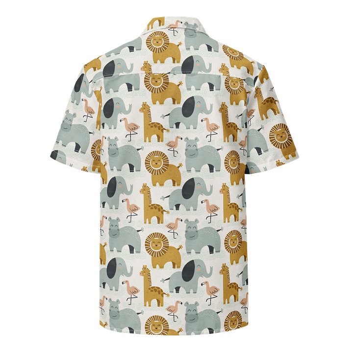 Retro Jungle Animals Hawaiian Shirt product image (2)