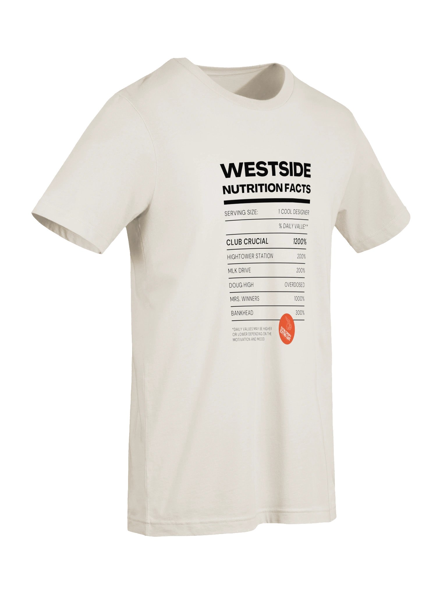 Nutrition Facts Westside T-Shirt product image (7)