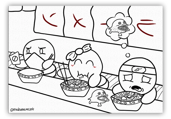 Dango Ramen - Coloring page product image (1)