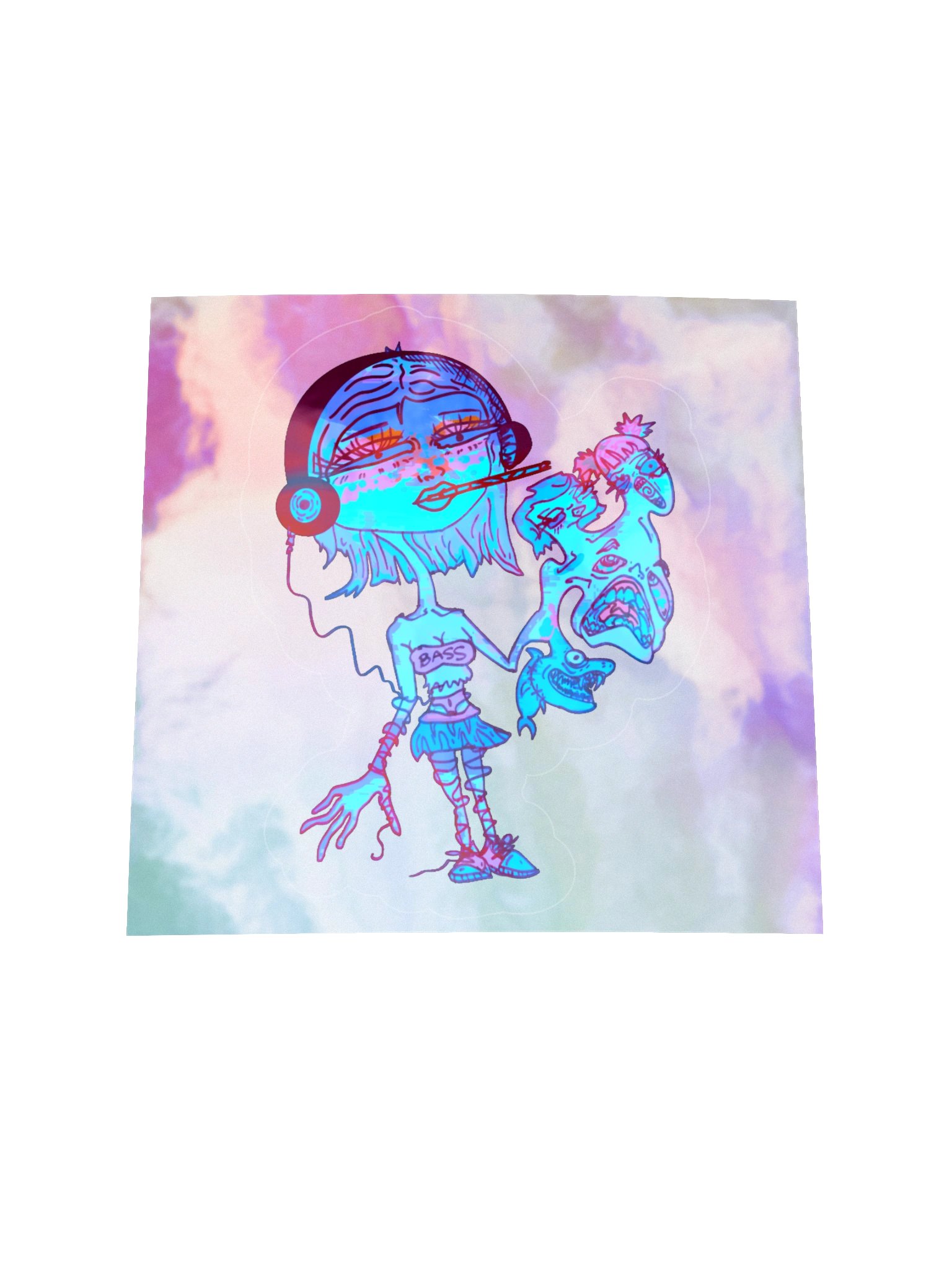 BASS BABE Holo Sticker product image (3)