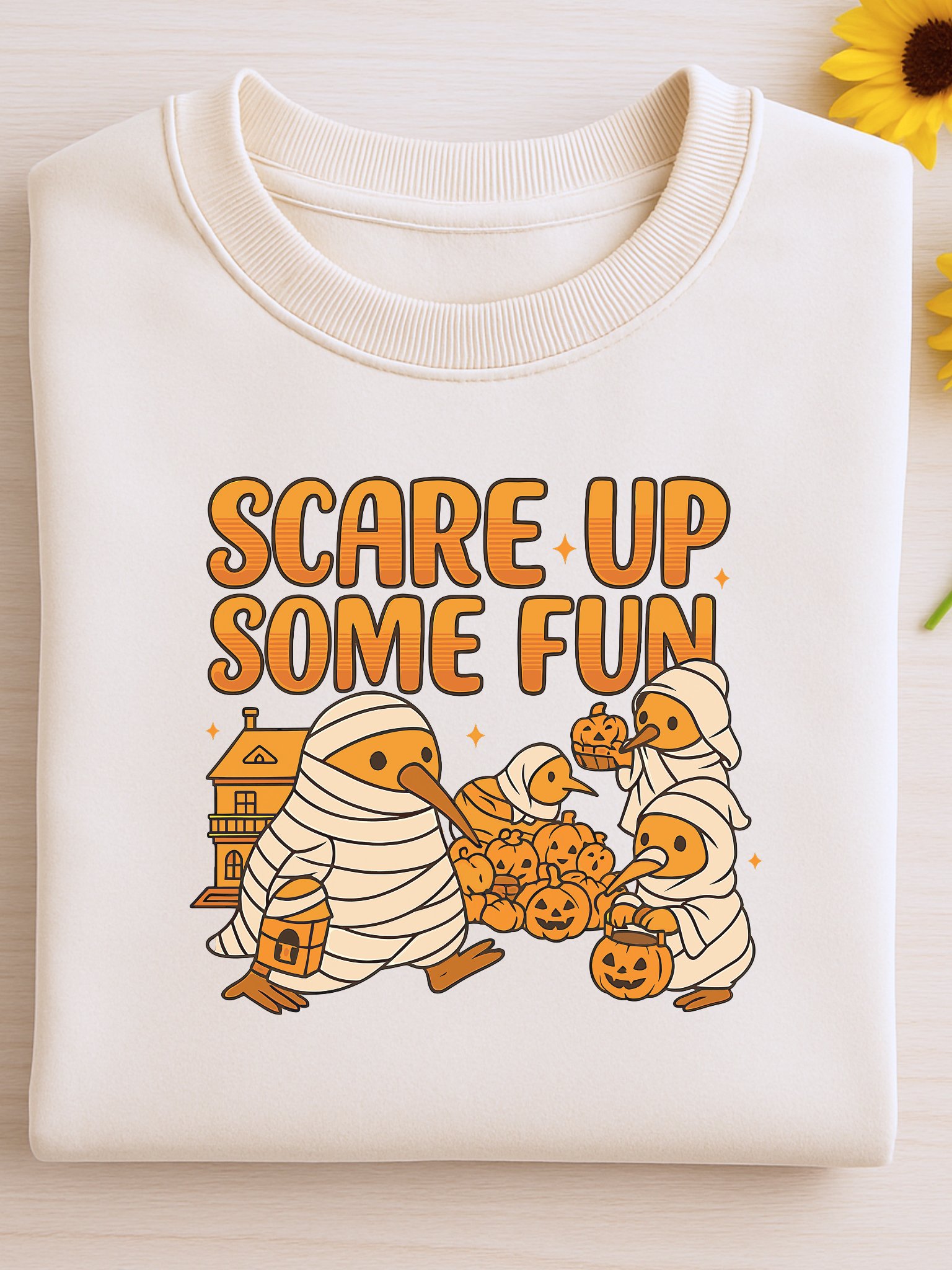 Scare Up Some Fun – Halloween Kiwi Bird Digital Print product image (1)