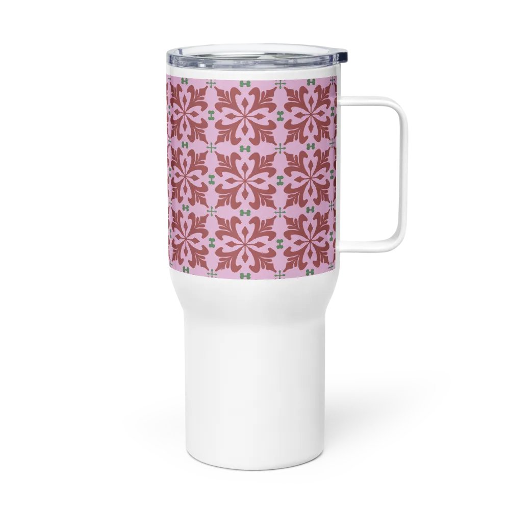 Pink Floral 25 oz Travel Mug product image (1)