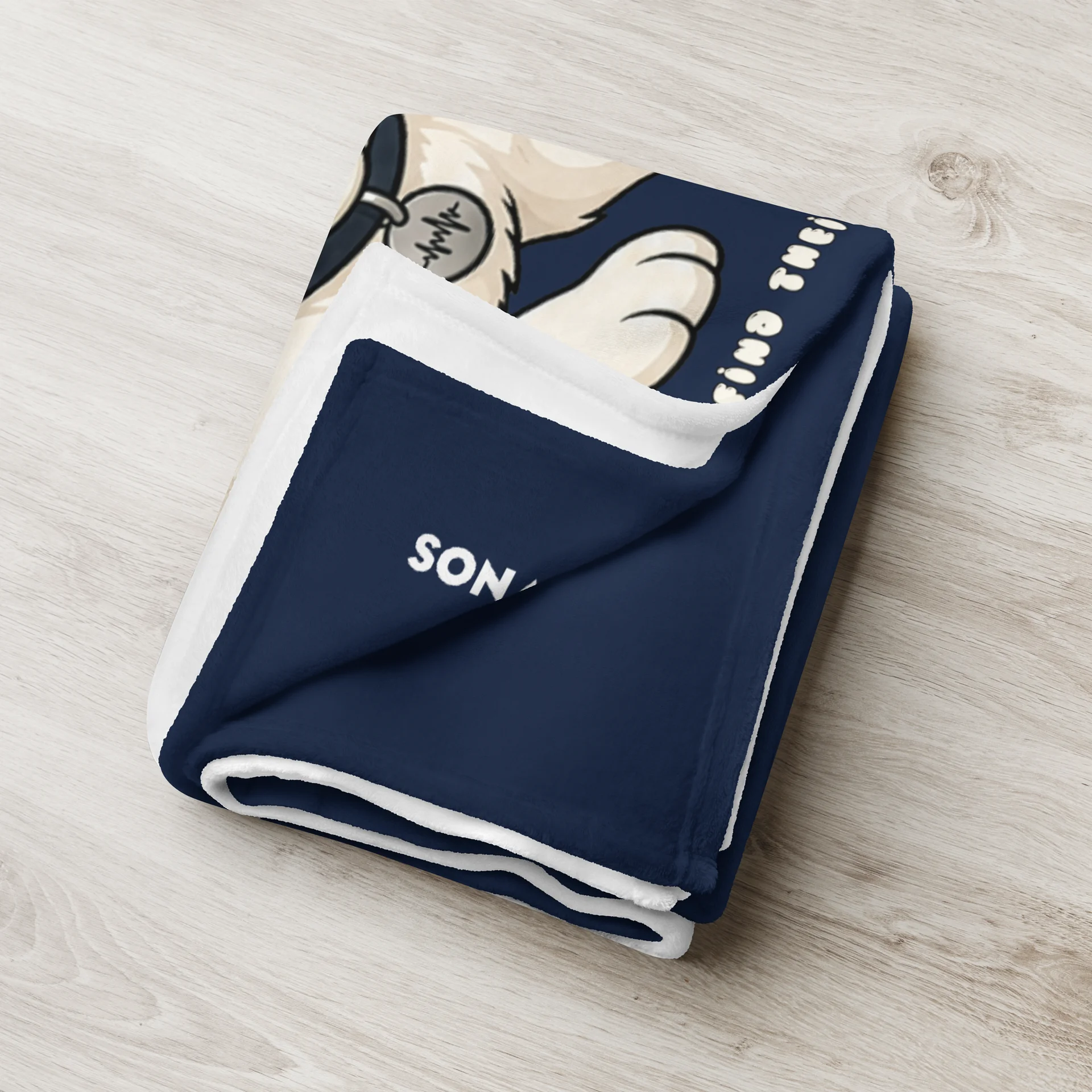 Sonance Dog Throw Blanket (Play) Navy product image (3)