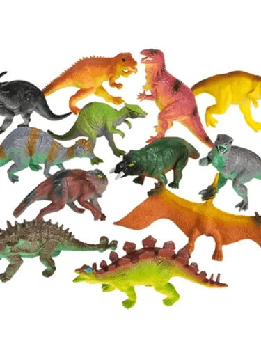 Realistic 5.5" Jurassic Dinosaur Figures Playset (12-Piece) - Dino Toy Kit product image (1)