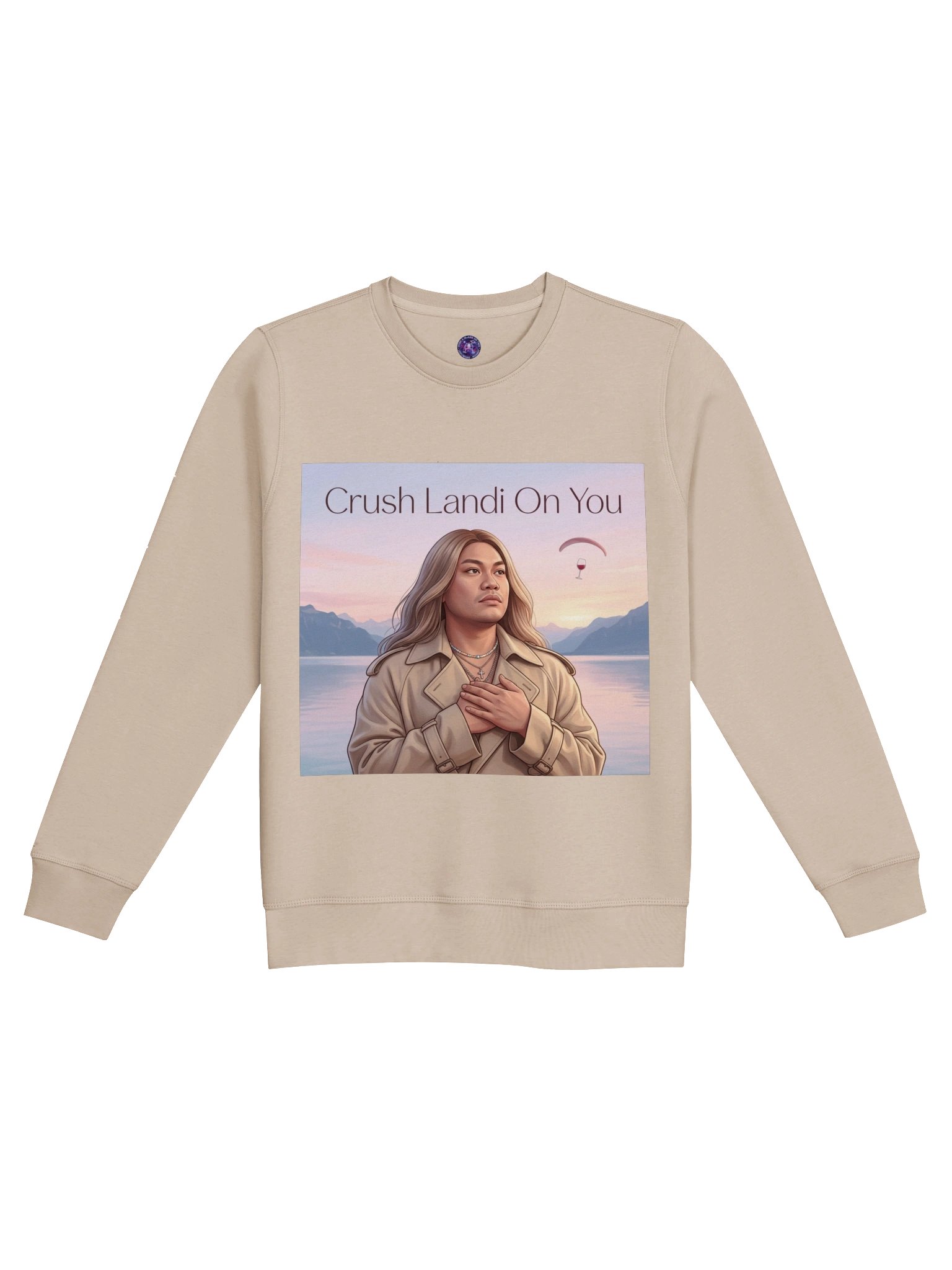 The "Crush Landi On You" Organic Sweatshirt product image (1)
