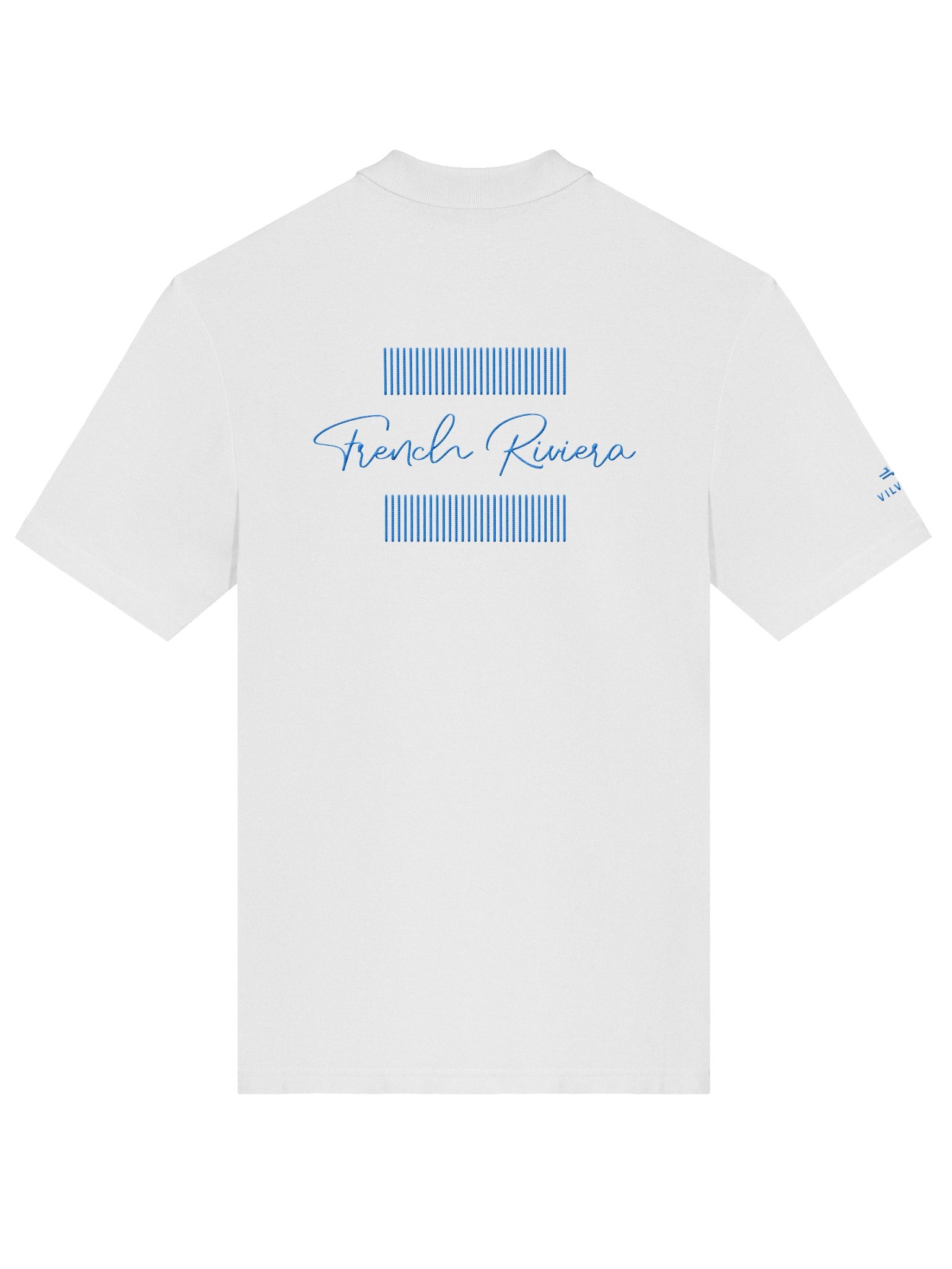 Women's French Riviera Blue Cursive Polo product image (4)