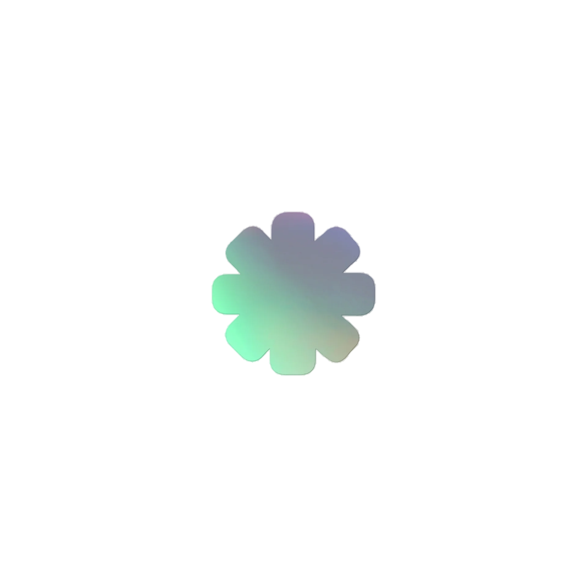 Asterisk*01 Holographic Sticker product image (1)