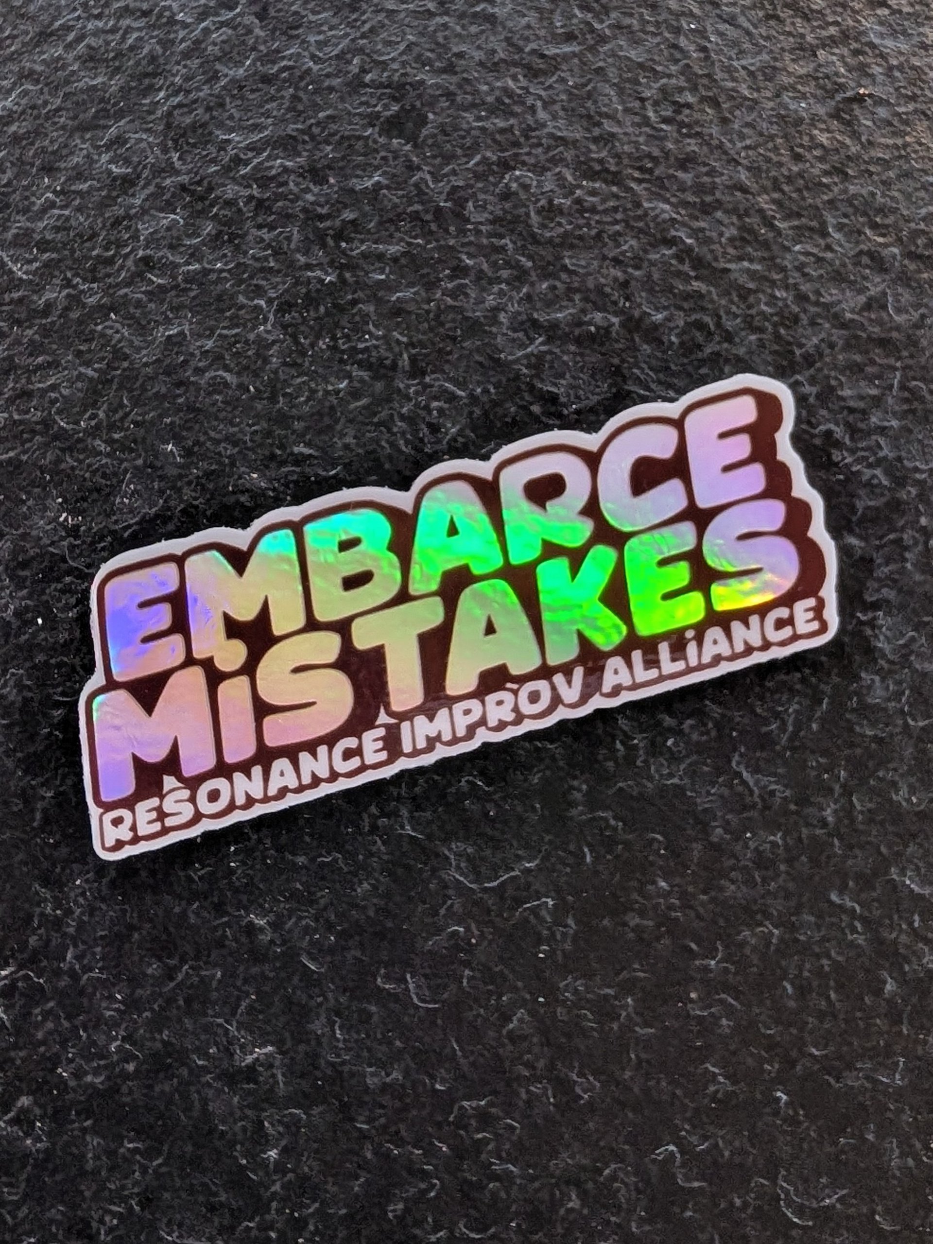 No Mistakes Holographic Sticker product image (1)